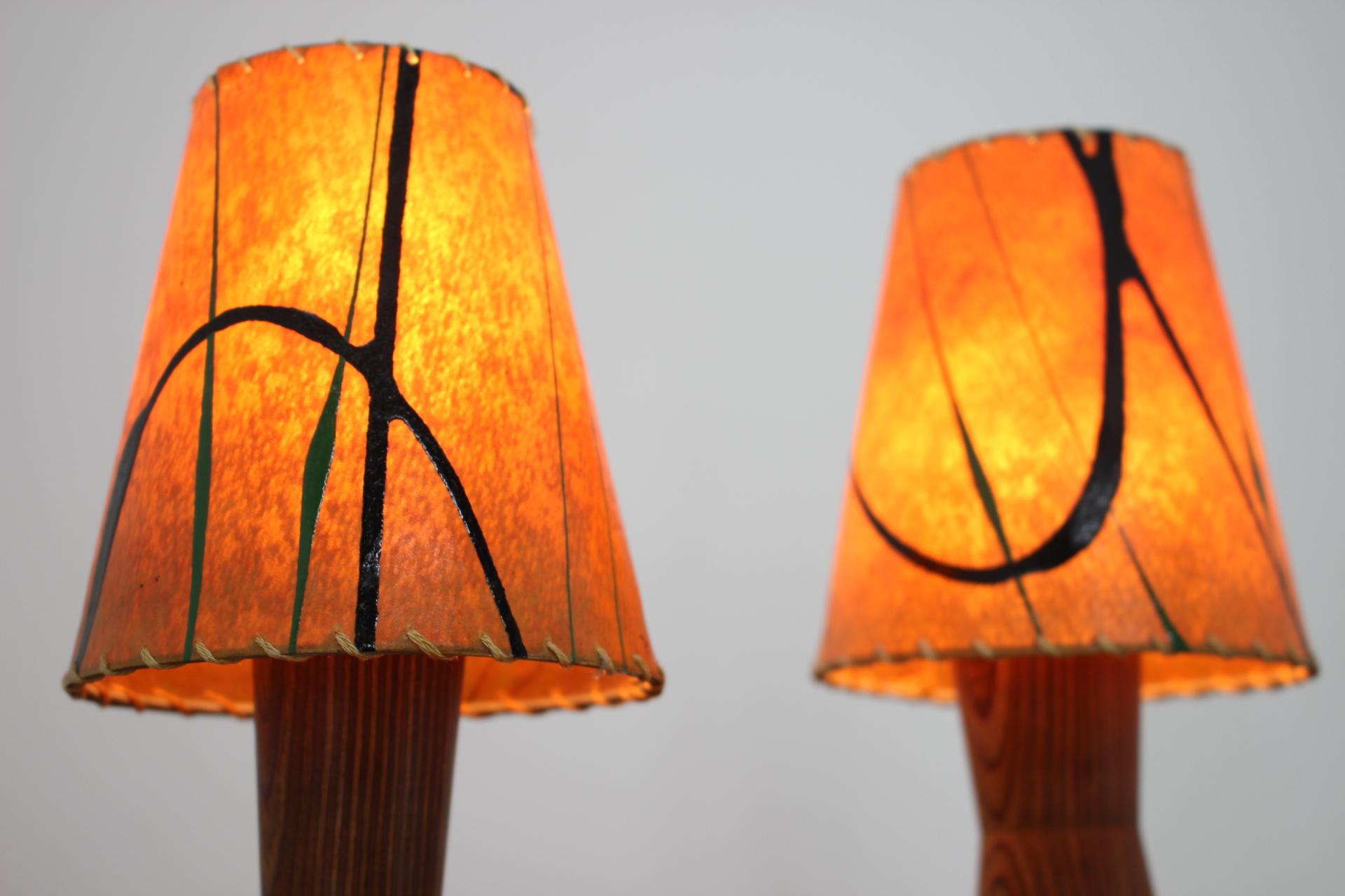 Mid-Century Modern Pair of Midcentury Table Lamps, 1960s