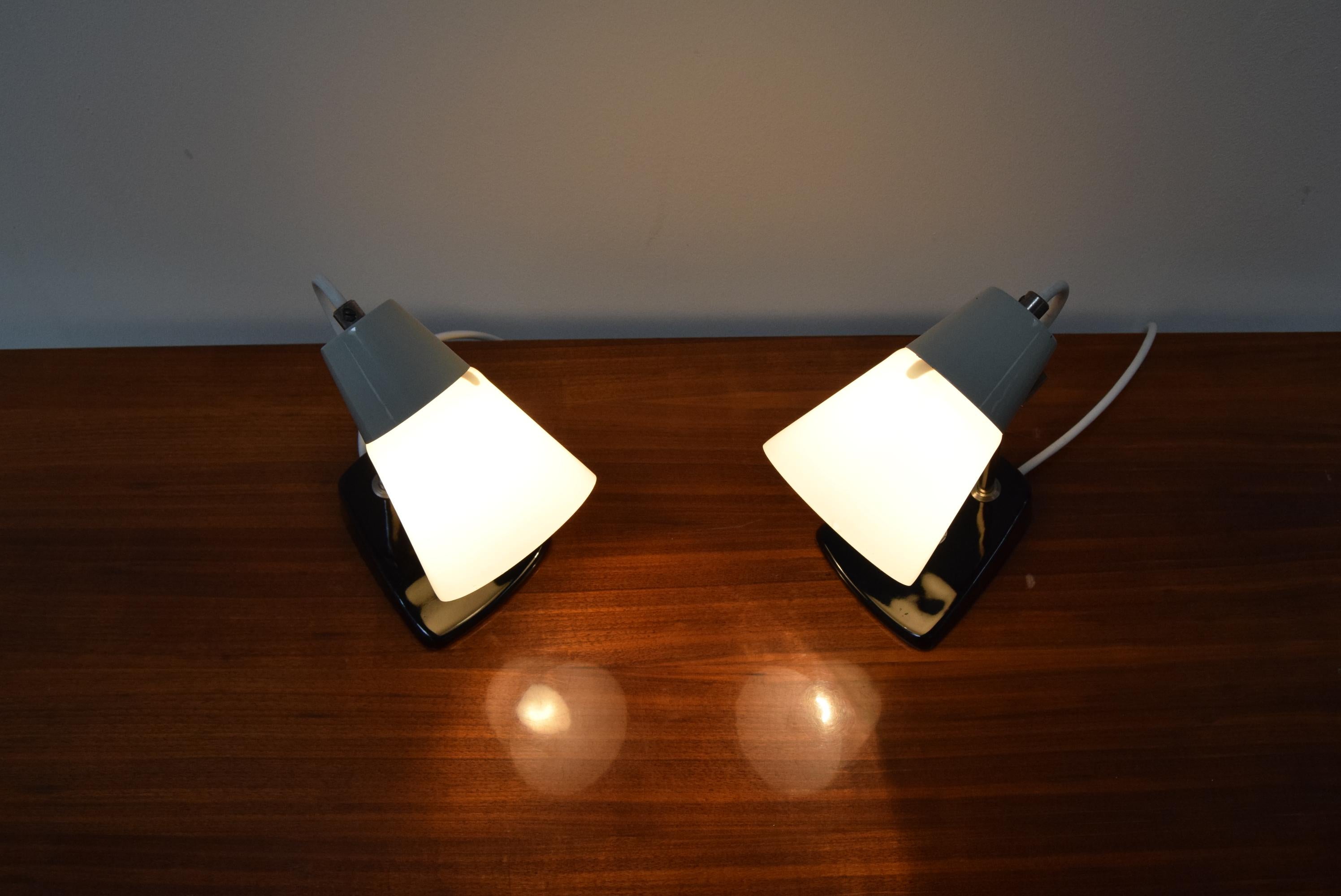 Pair of Mid-Century Table Lamps, 1970’s For Sale 3