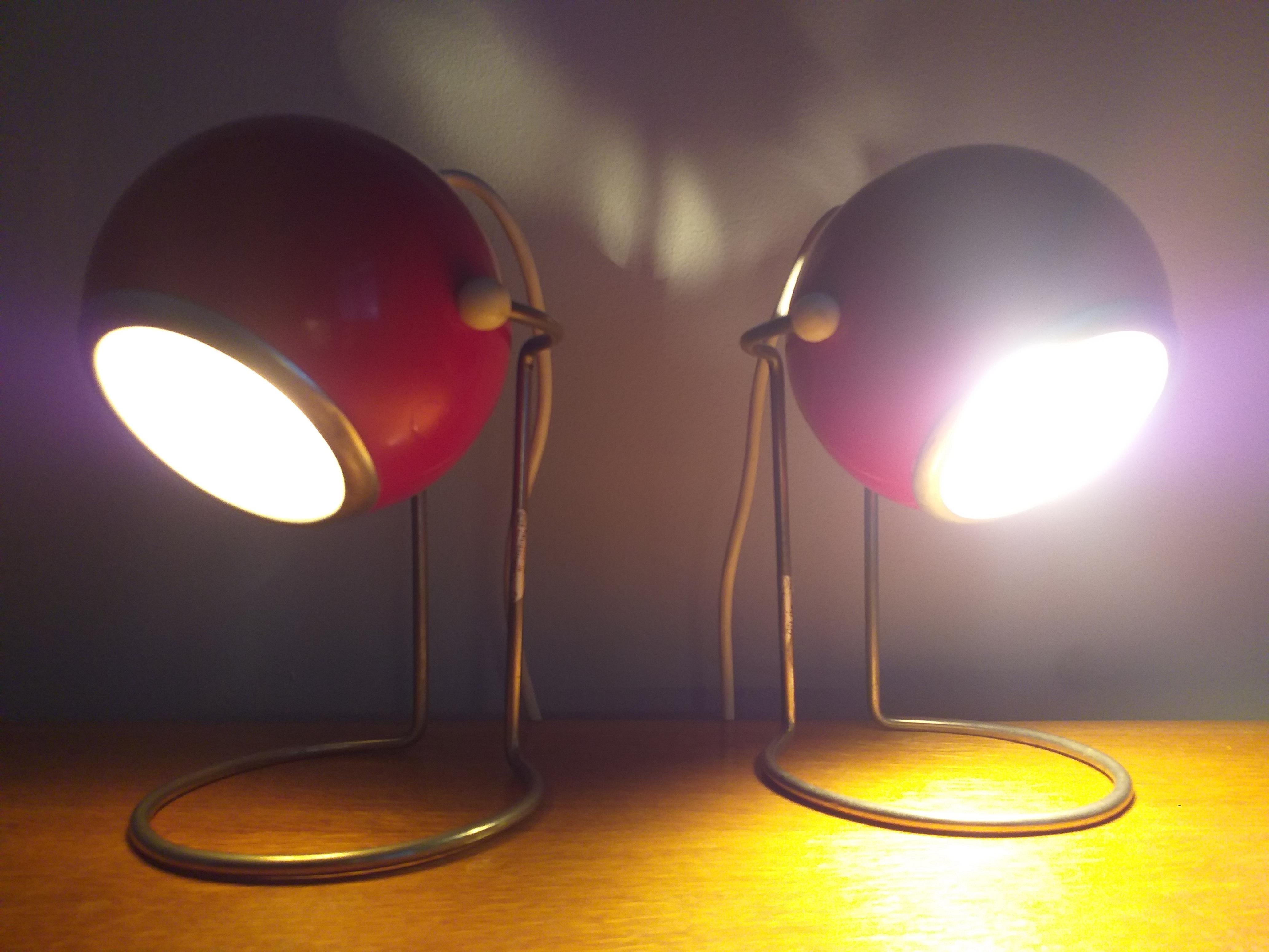 Pair of Mid Century Table Lamps, 1970s For Sale 3