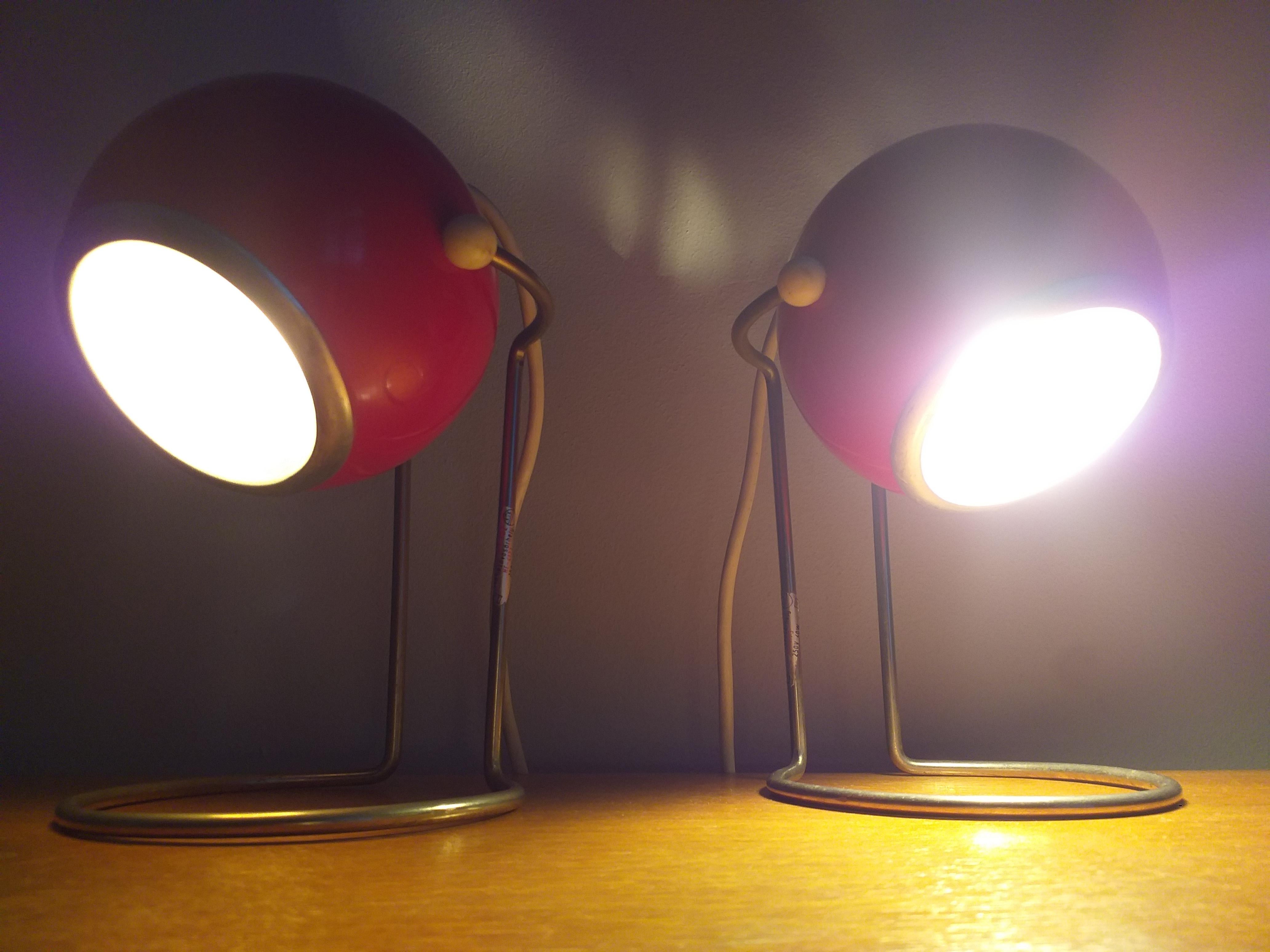 Pair of Mid Century Table Lamps, 1970s For Sale 4