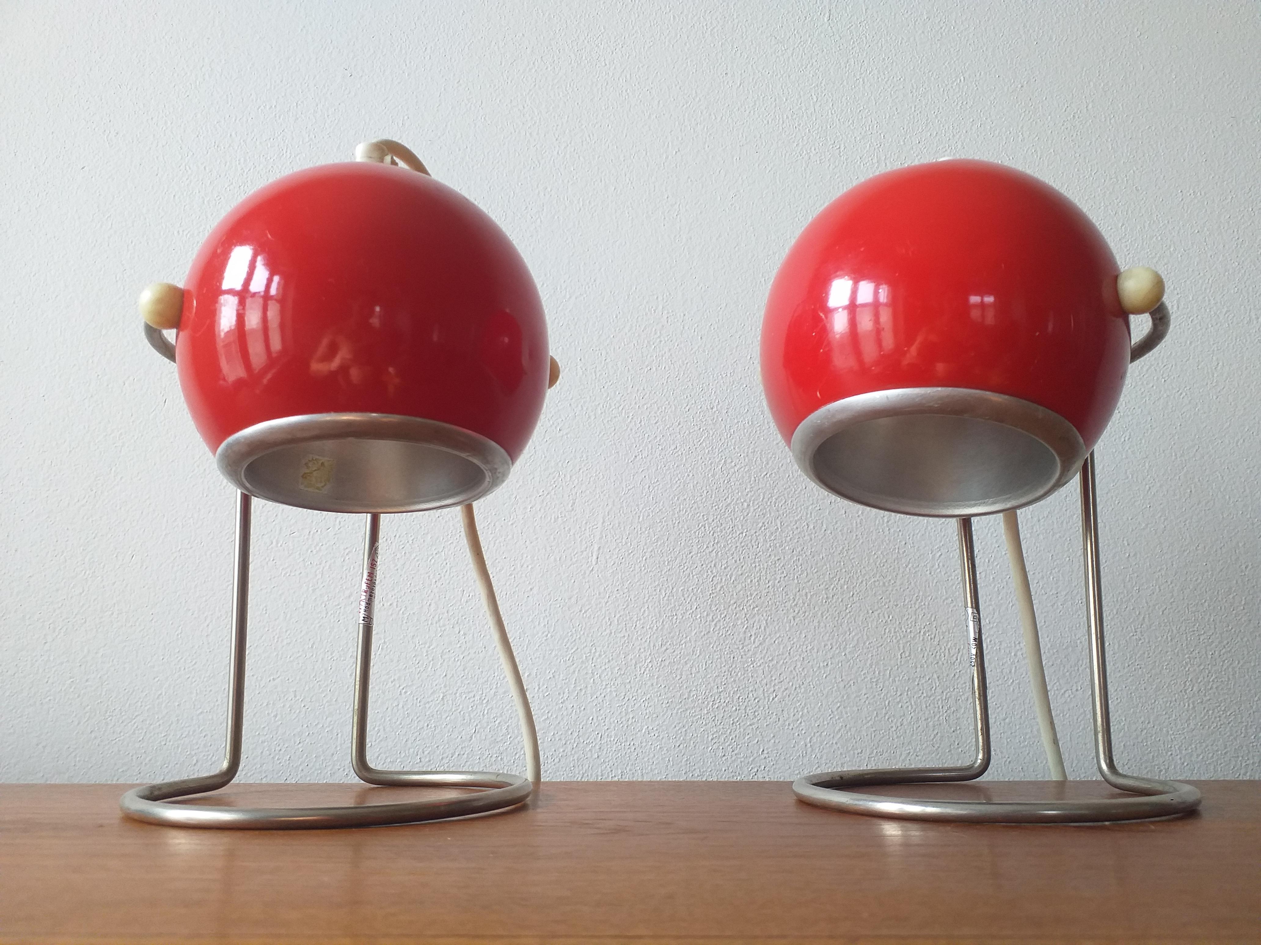 Mid-Century Modern Pair of Mid Century Table Lamps, 1970s For Sale