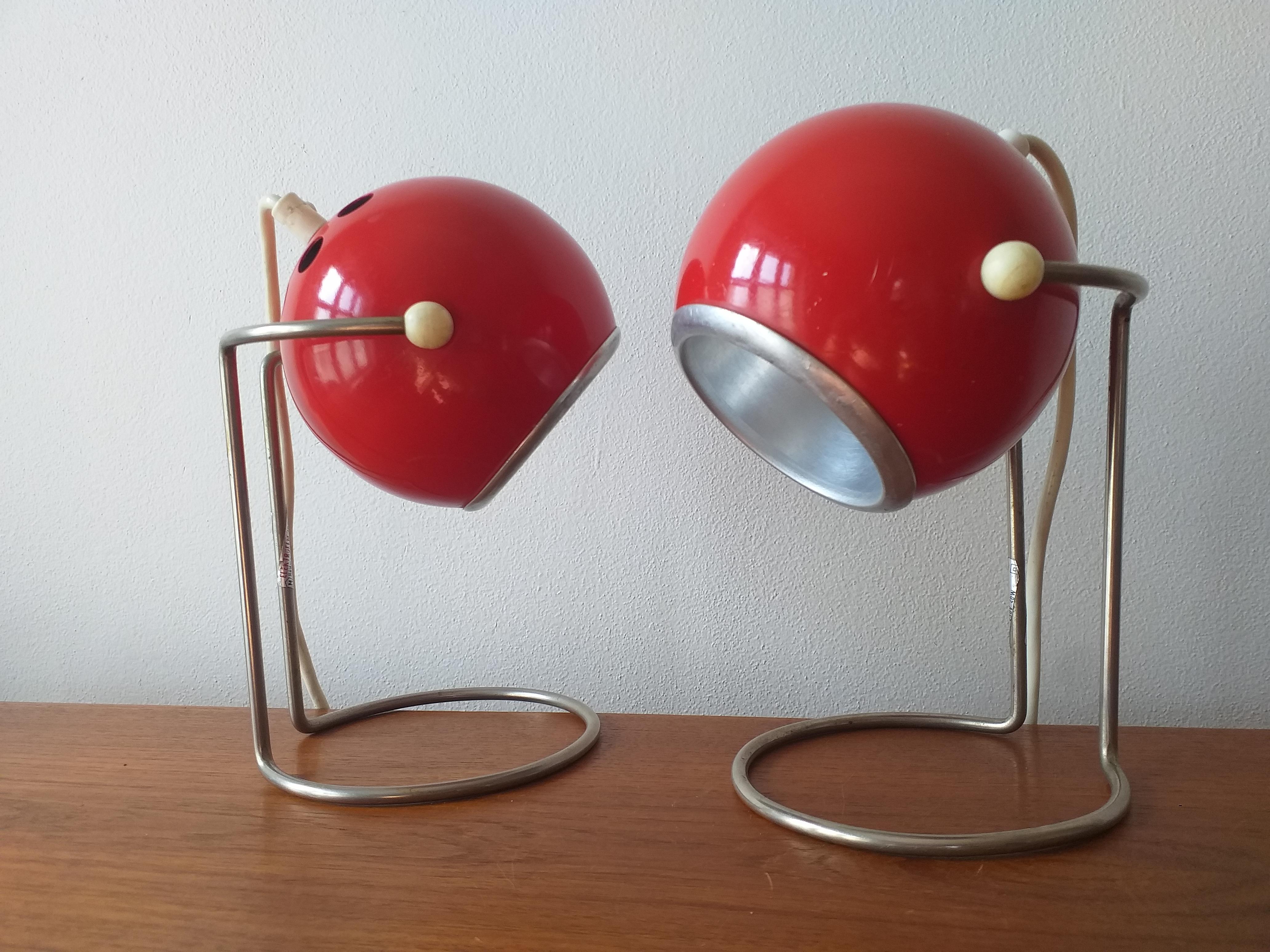 Late 20th Century Pair of Mid Century Table Lamps, 1970s For Sale