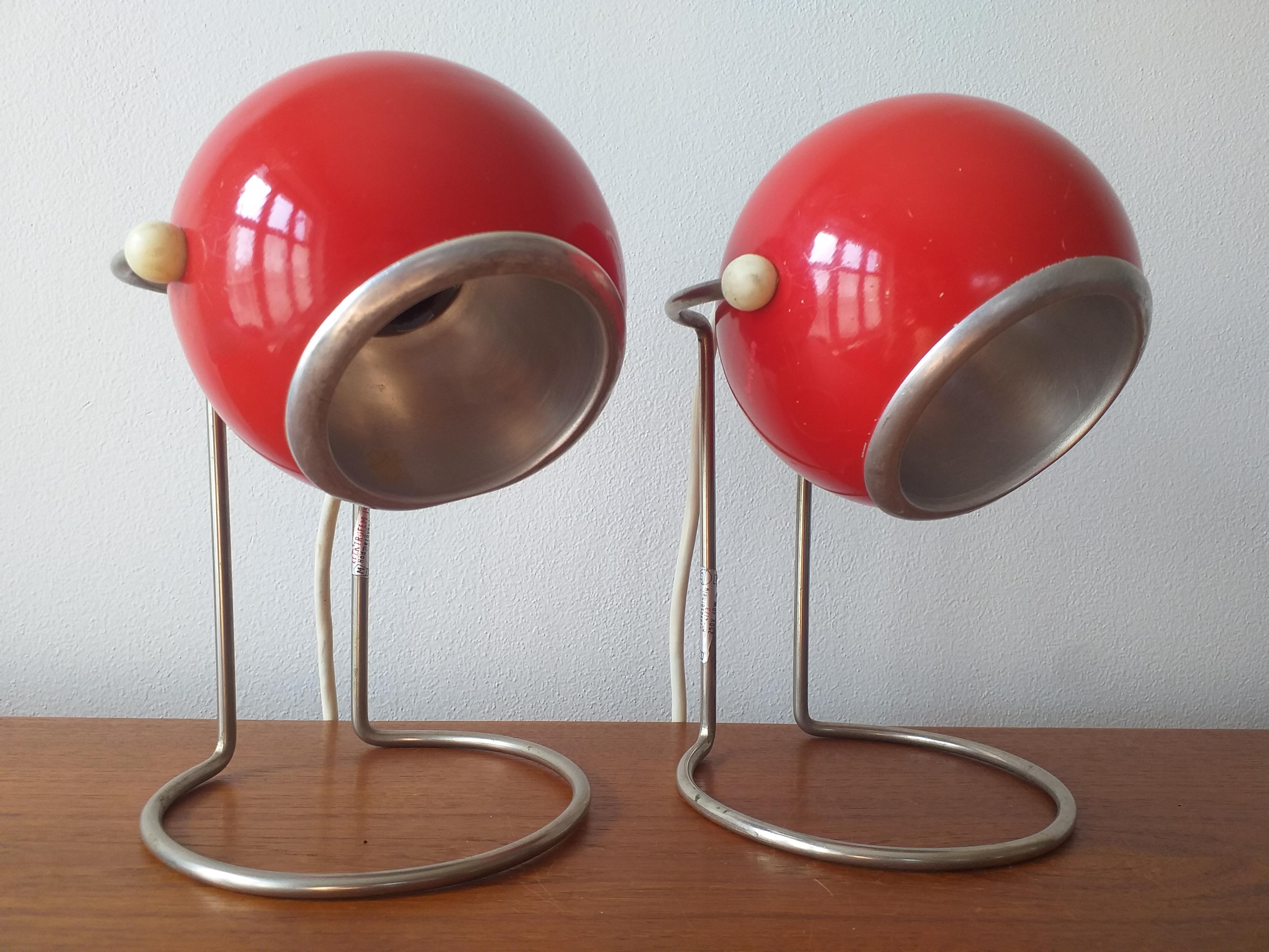 Paire de lampes de table du milieu du siècle, 1970 en vente 1