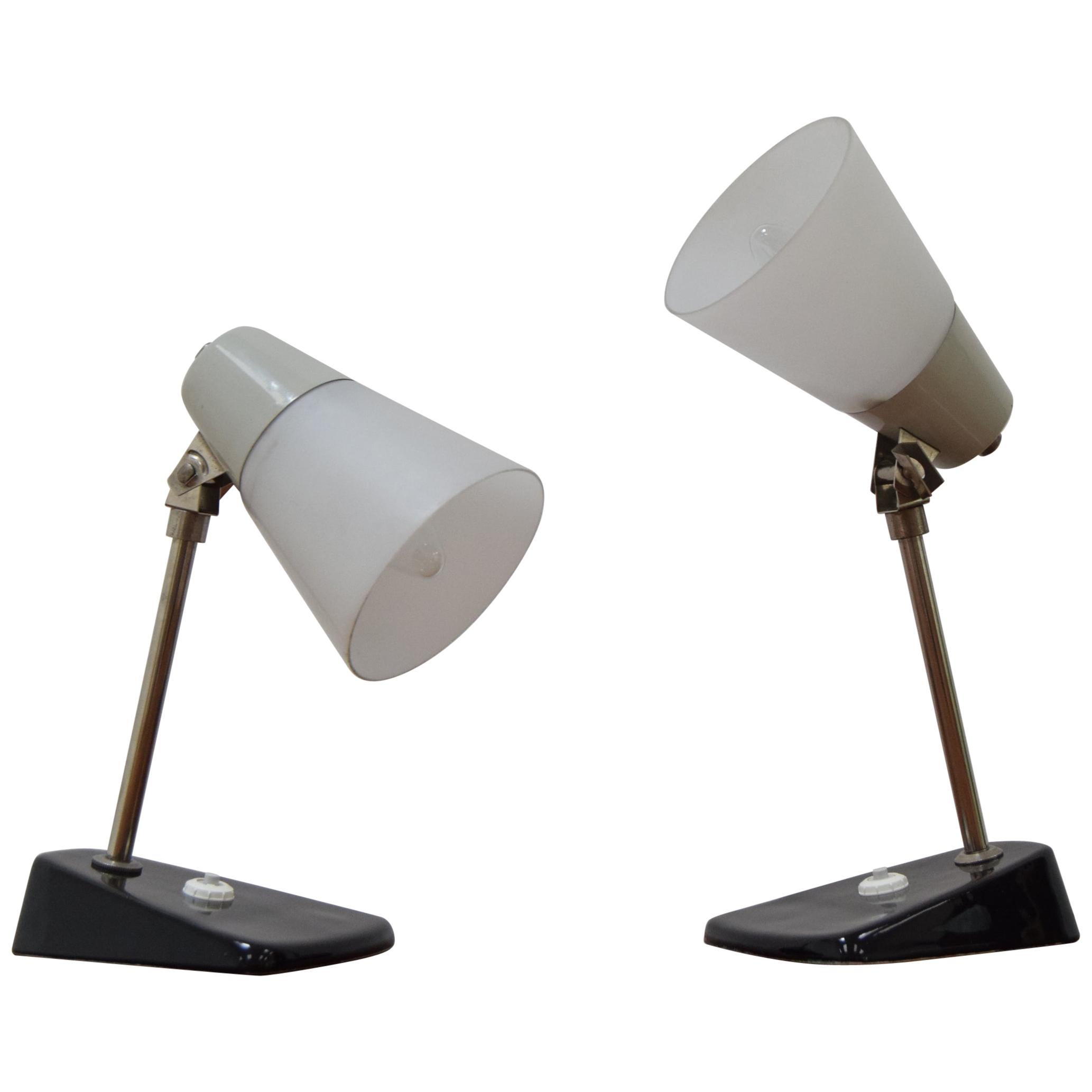 Pair of Mid-Century Table Lamps, 1970’s For Sale