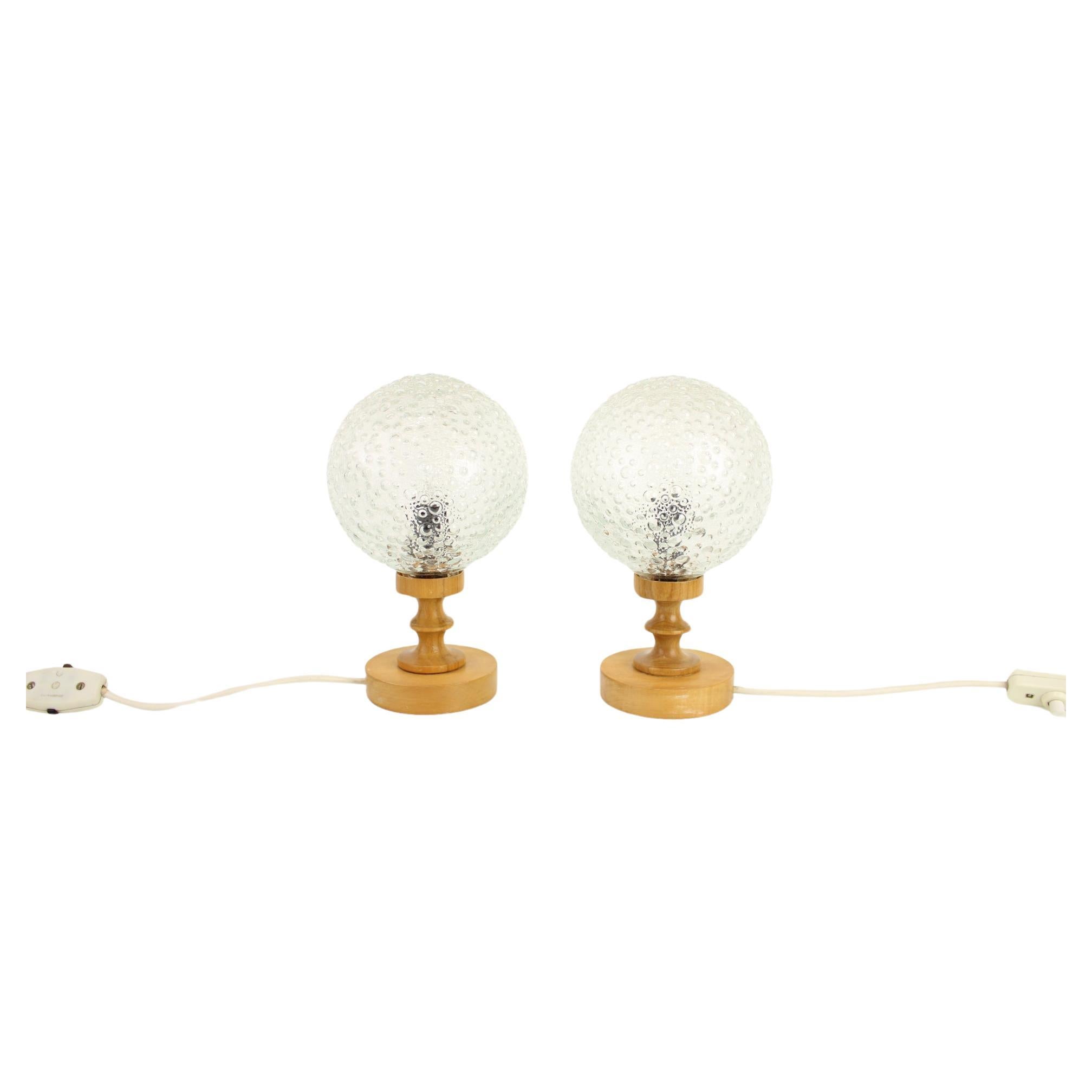 Pair of Mid-century Table Lamps, 1970's, Hungary
