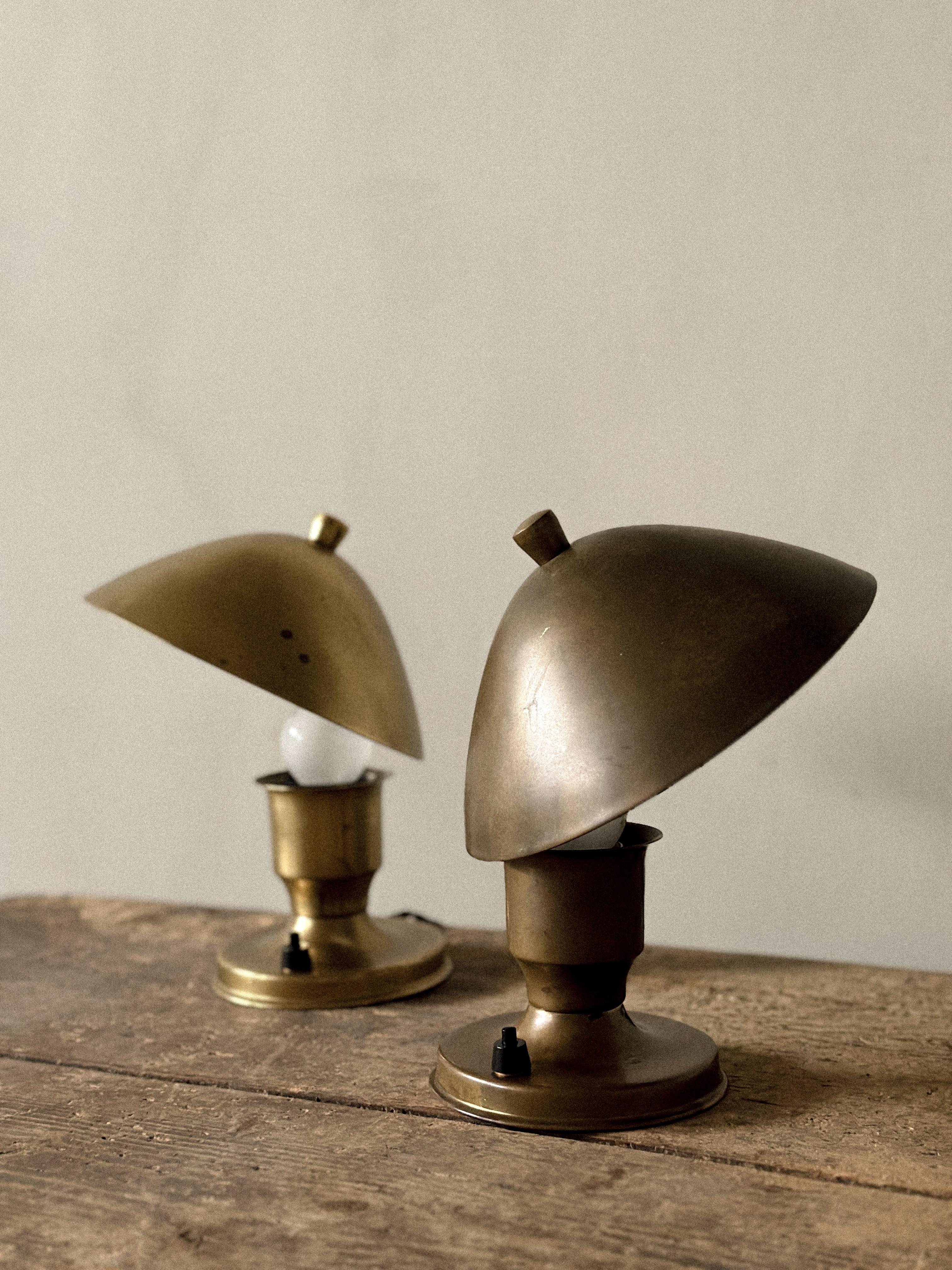 Norwegian Pair of Mid-Century Table Lamps, Brødrene Sæther, Scandinavia, circa 1950s For Sale