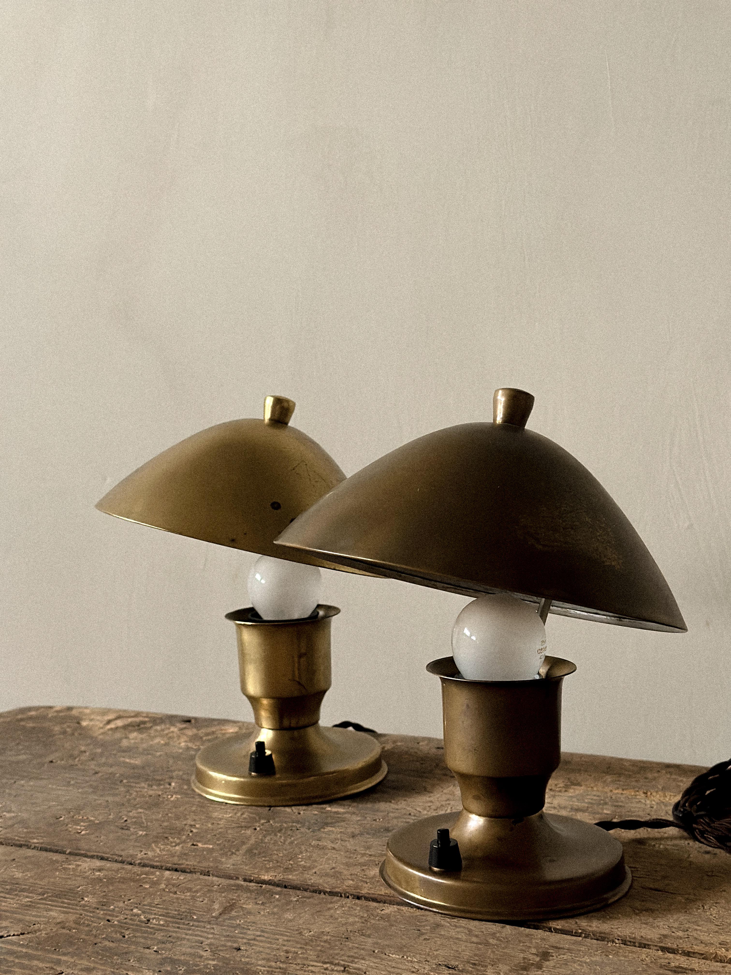 20th Century Pair of Mid-Century Table Lamps, Brødrene Sæther, Scandinavia, circa 1950s For Sale