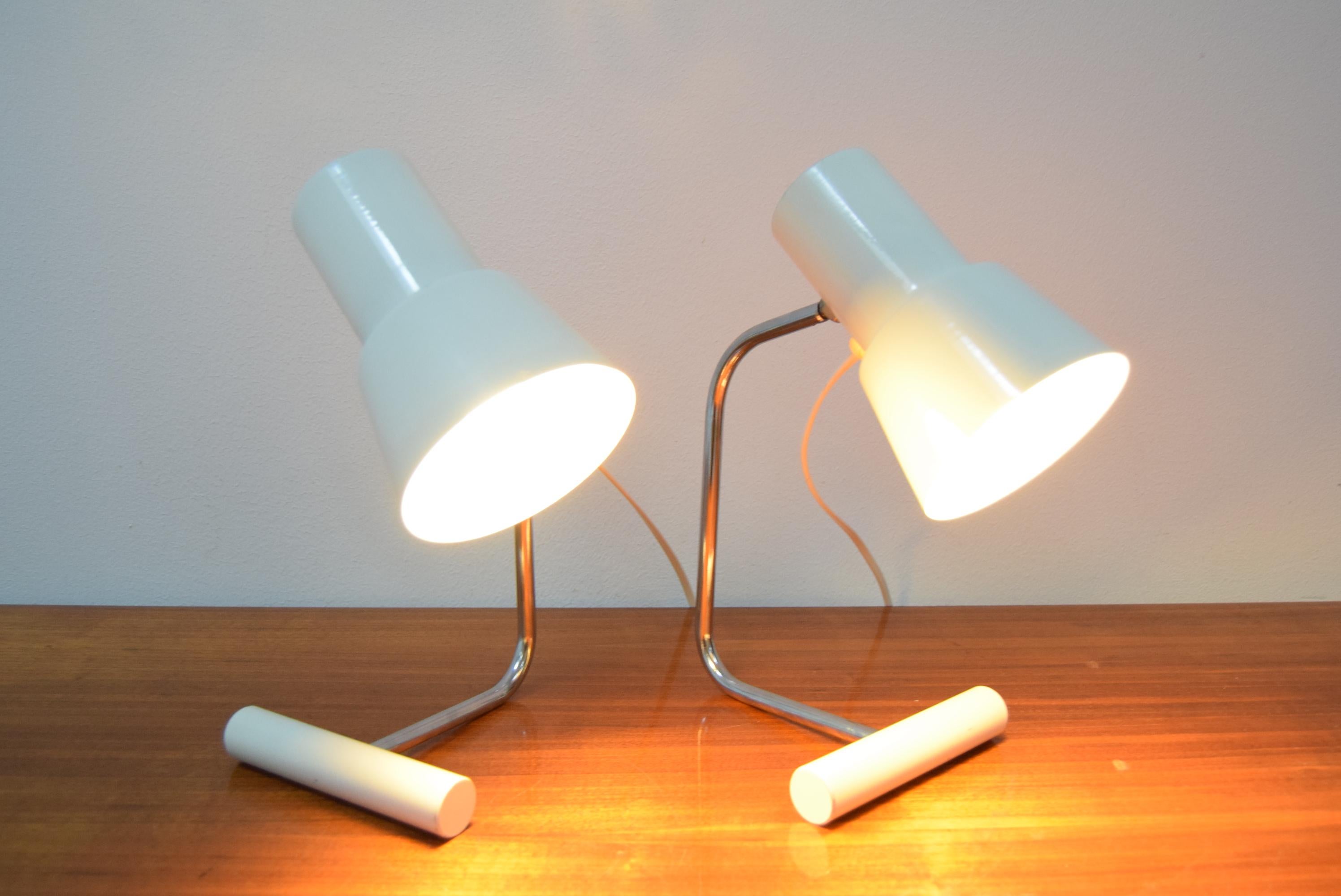 Pair of Mid Century Table Lamps by Josef Hurka for Napako, 1970's For Sale 5
