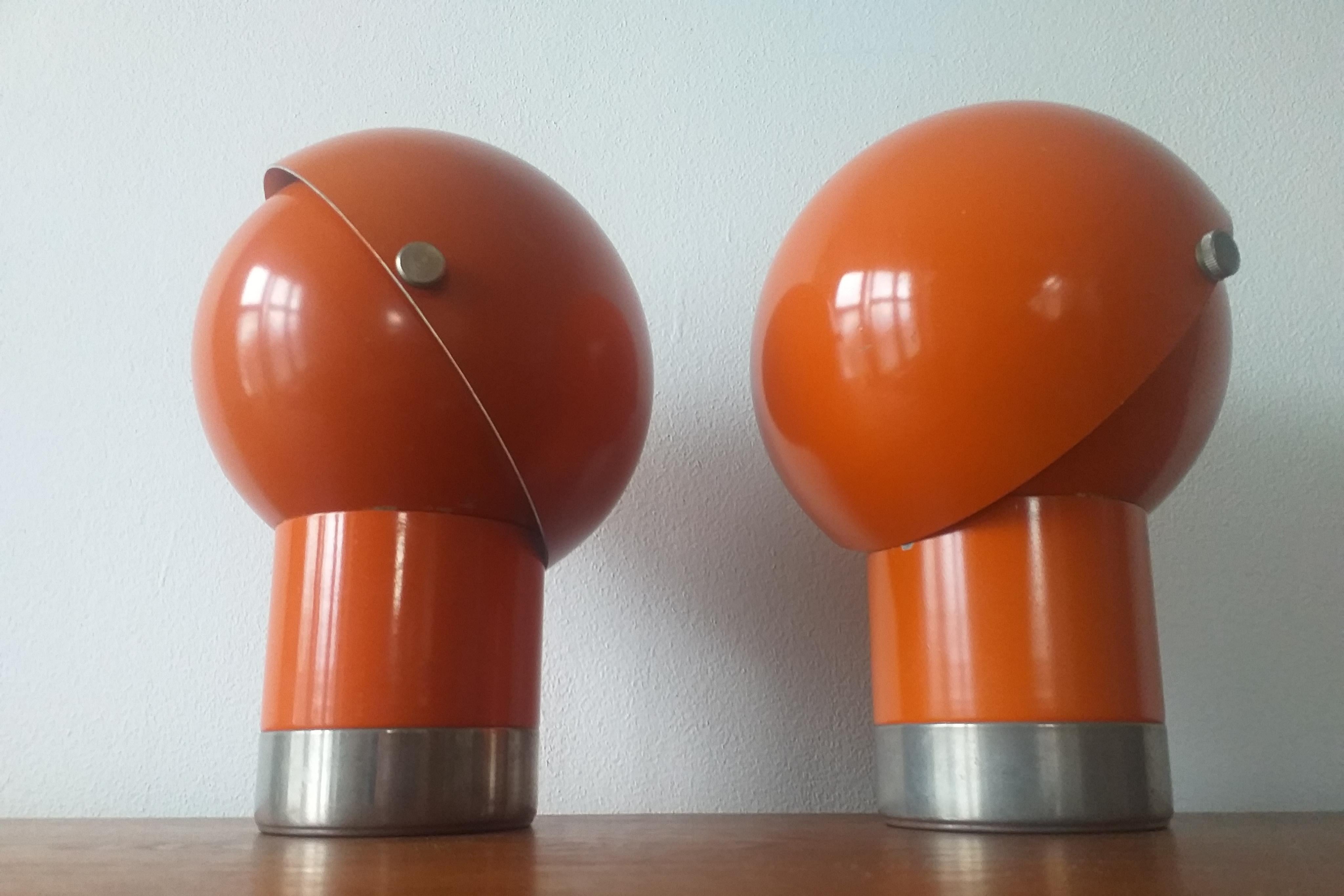 Pair of Midcentury Table Lamps Designed by Pavel Grus, Kamenicky Senov, 1960s 3