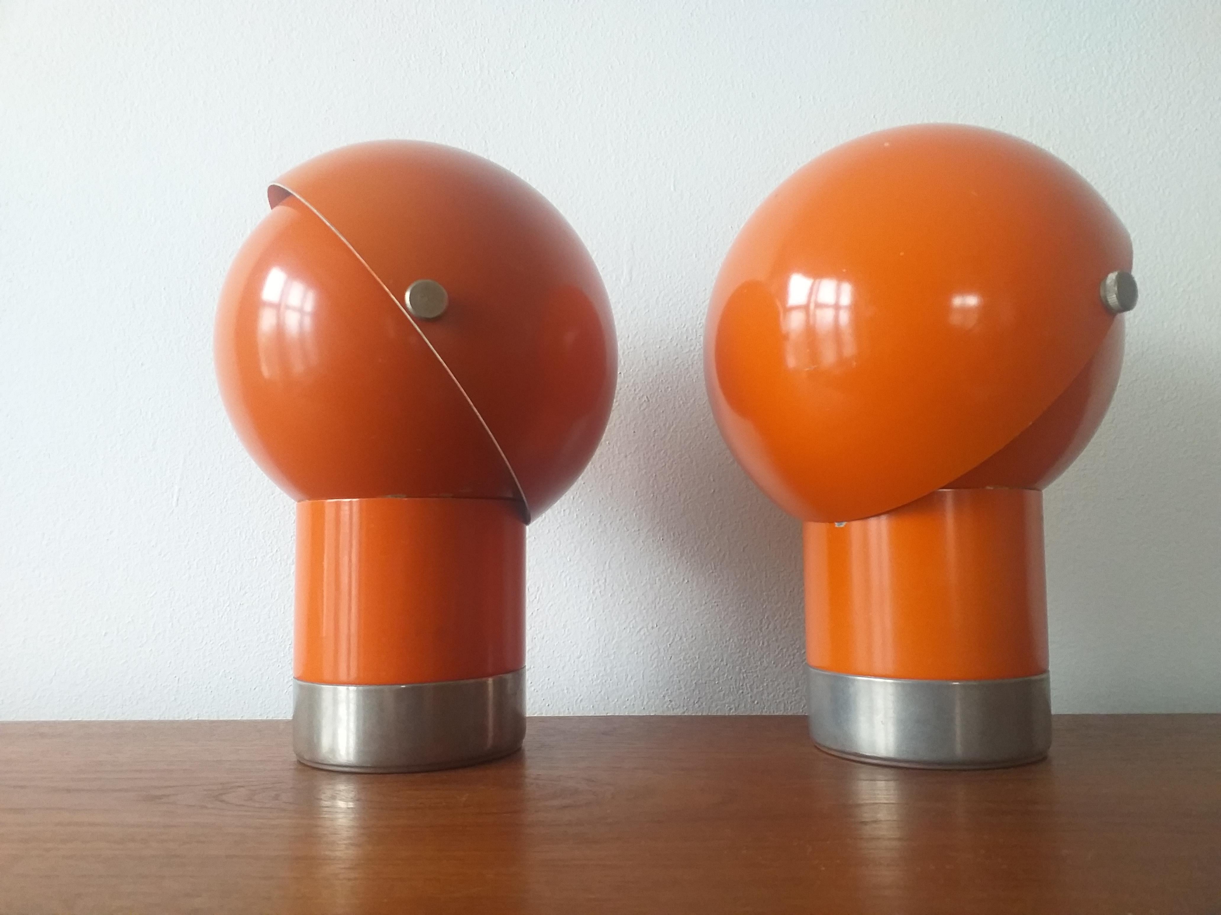 Mid-Century Modern Pair of Midcentury Table Lamps Designed by Pavel Grus, Kamenicky Senov, 1960s