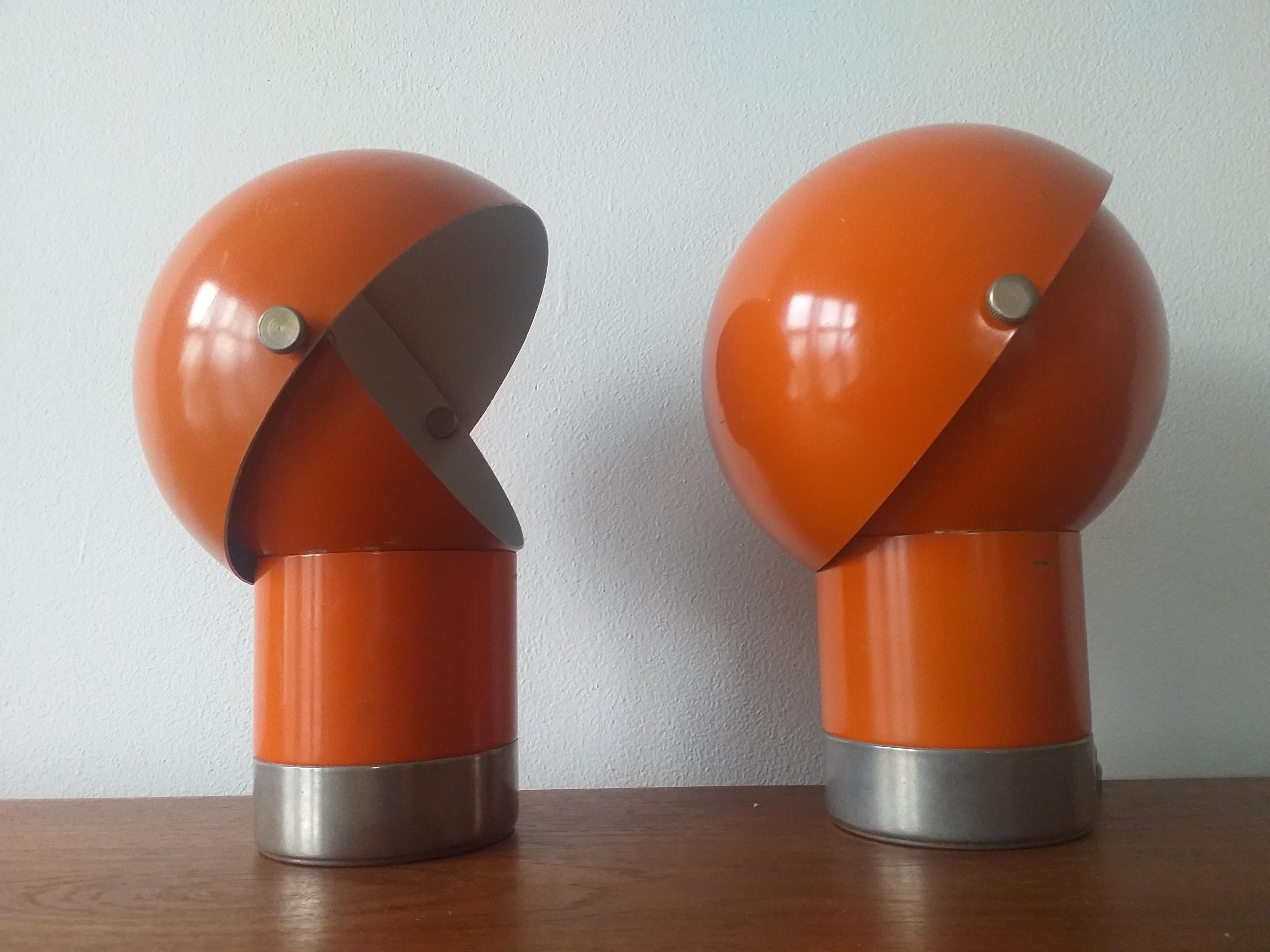 Pair of Midcentury Table Lamps Designed by Pavel Grus, Kamenicky Senov, 1960s In Good Condition In Praha, CZ
