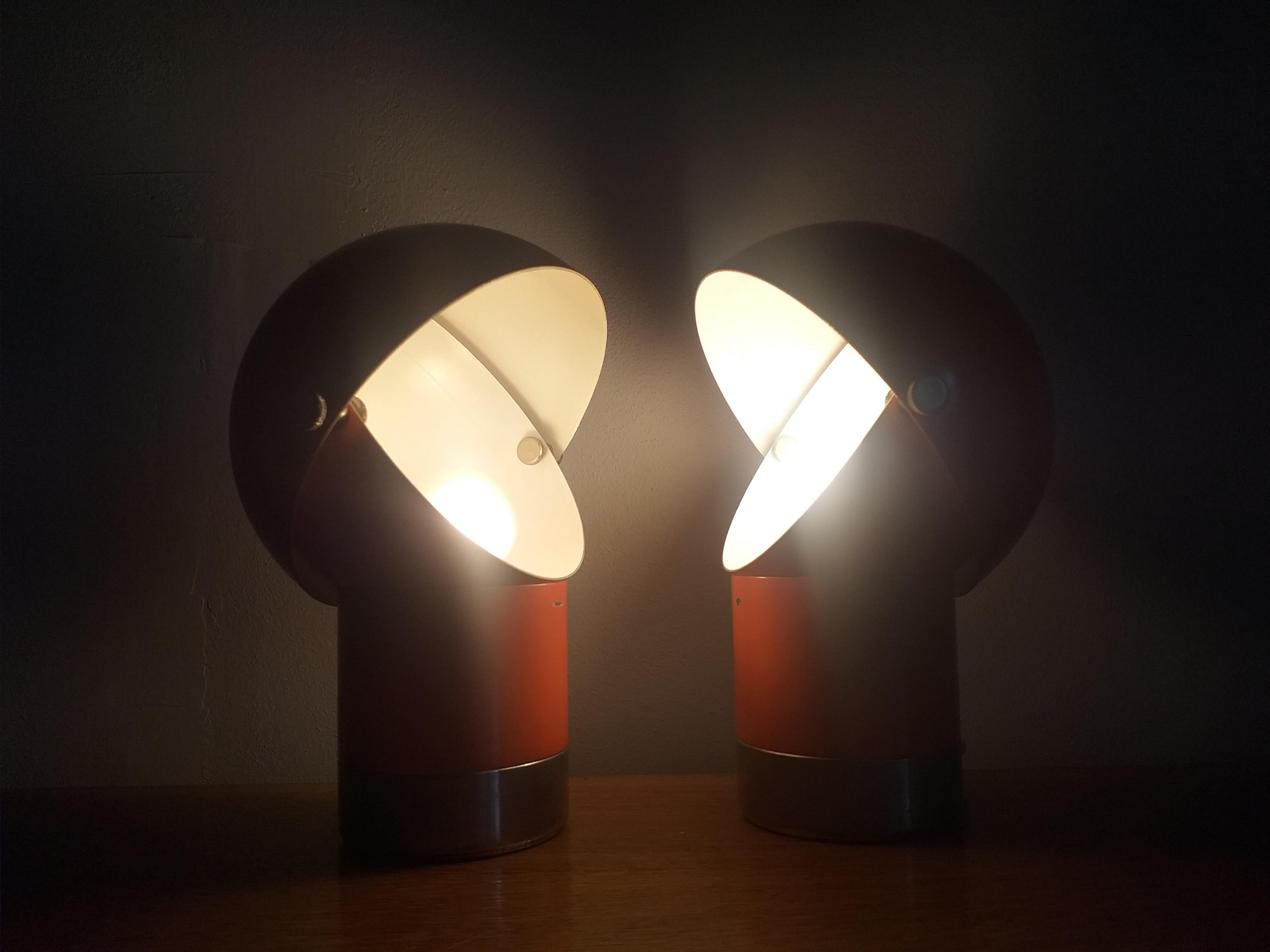 Pair of Midcentury Table Lamps Designed by Pavel Grus, Kamenicky Senov, 1960s 1