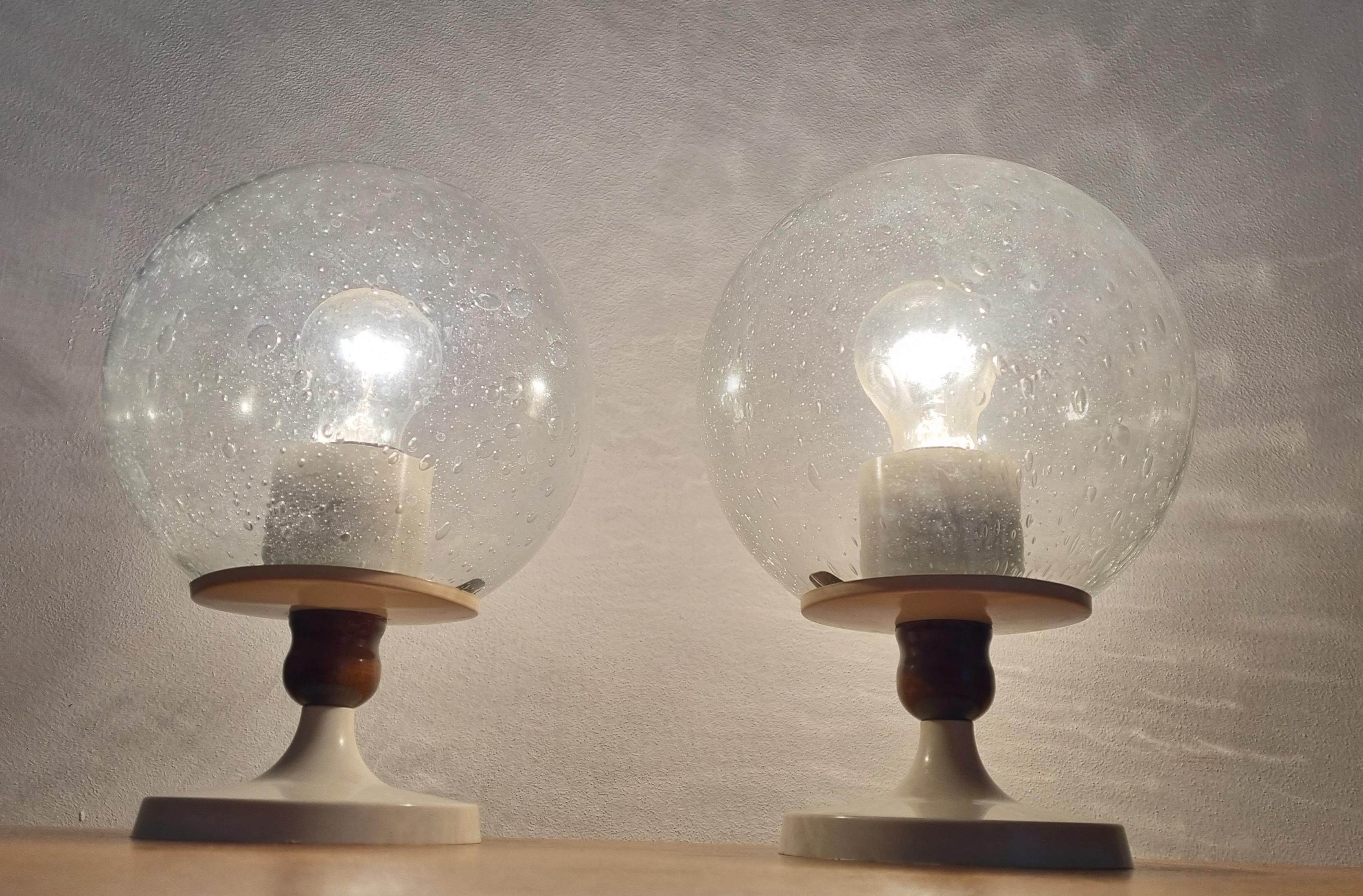 Ein Paar Tischlampen aus der Mitte des Jahrhunderts, Deutschland, 1970er Jahre im Angebot 5