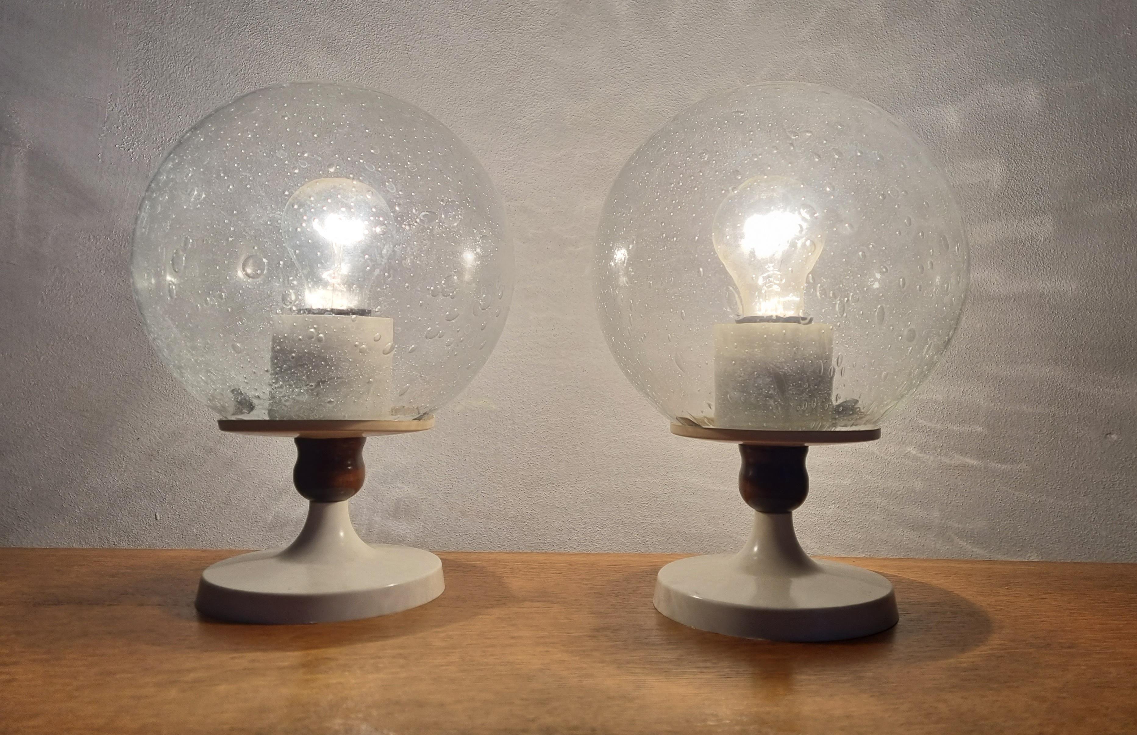 Ein Paar Tischlampen aus der Mitte des Jahrhunderts, Deutschland, 1970er Jahre im Angebot 6