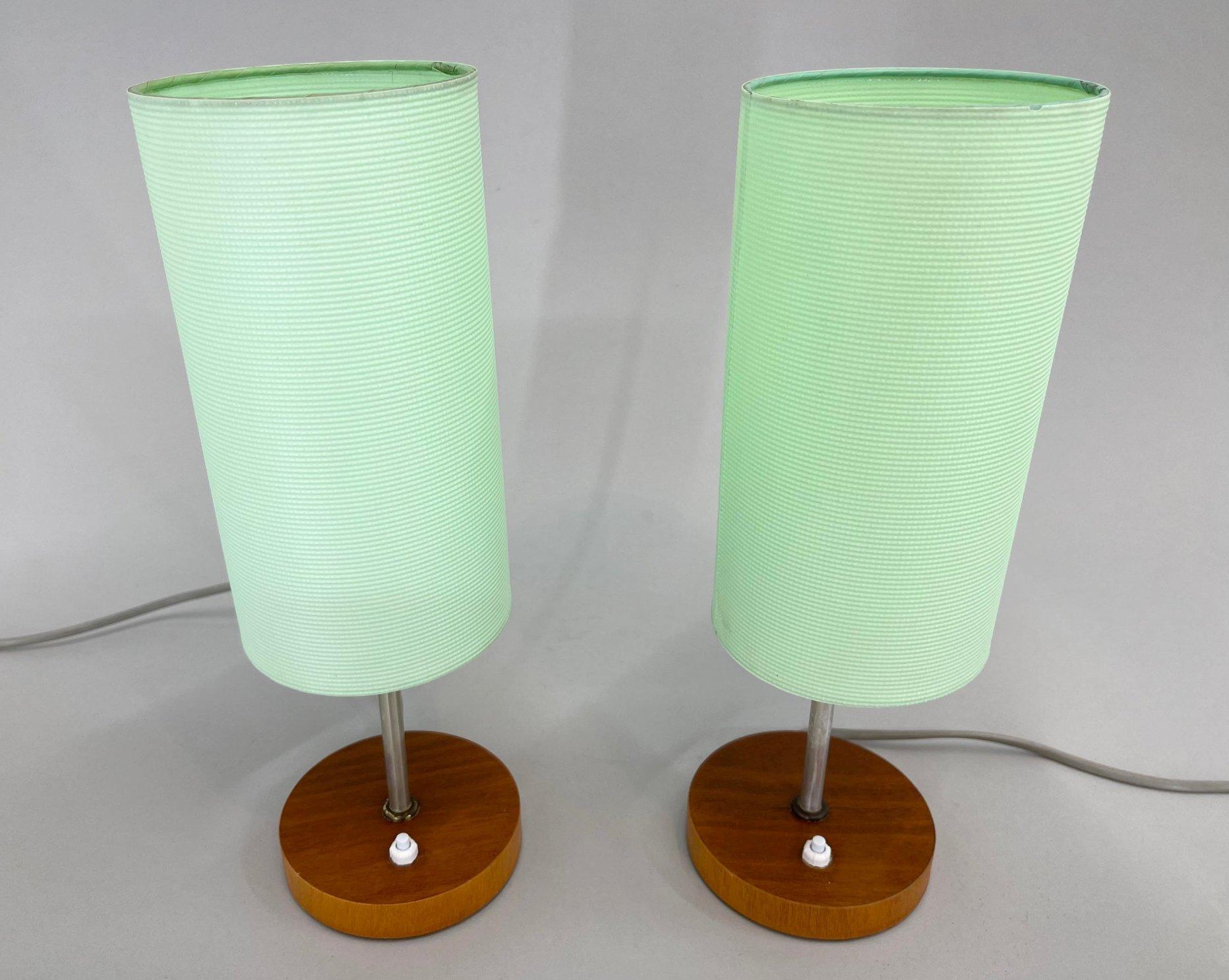 Mid-Century Modern Pair of Mid-Century Table Lamps, Germany, 1970's For Sale