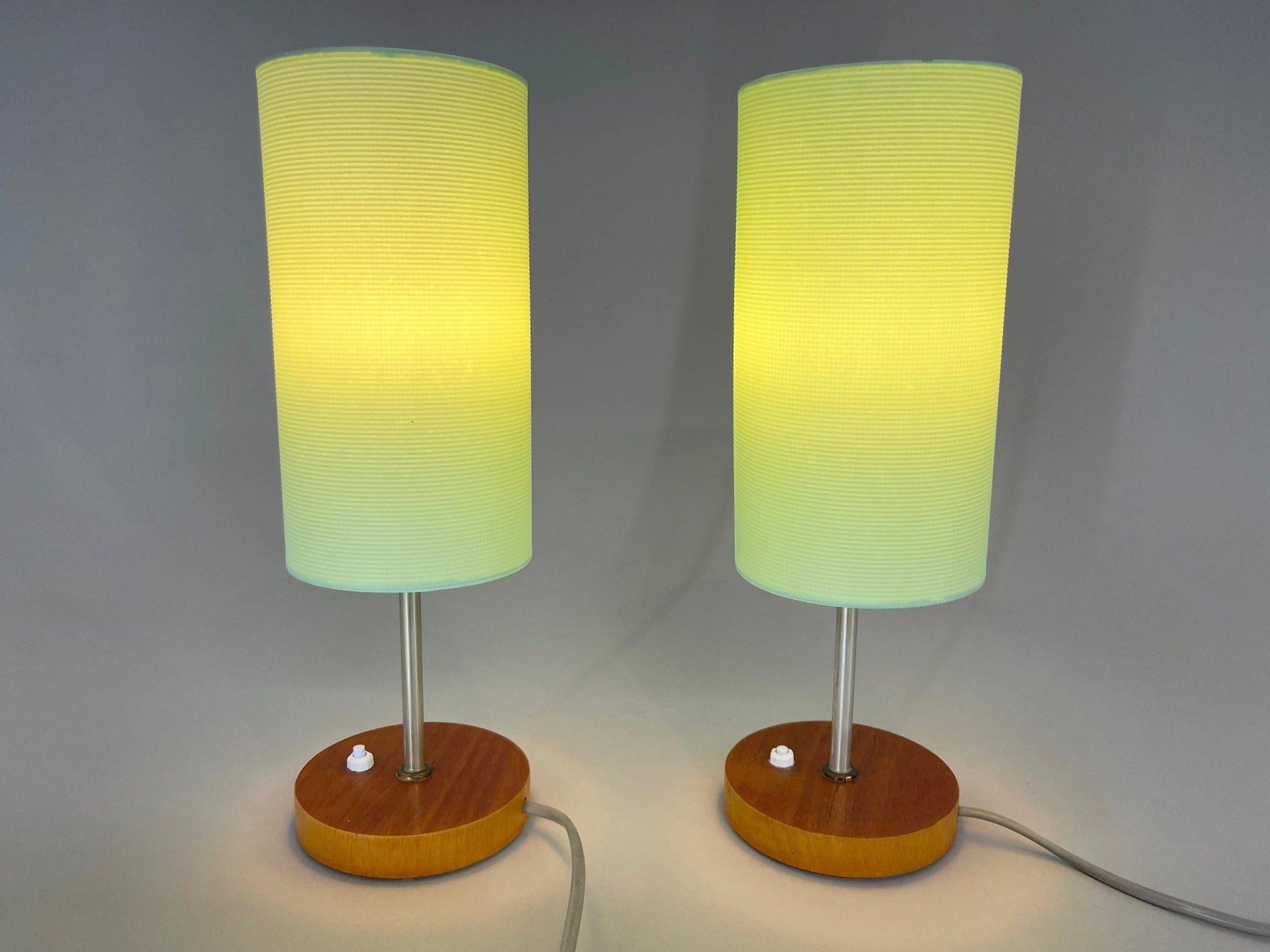Pair of Mid-Century Table Lamps, Germany, 1970's In Good Condition For Sale In Praha, CZ