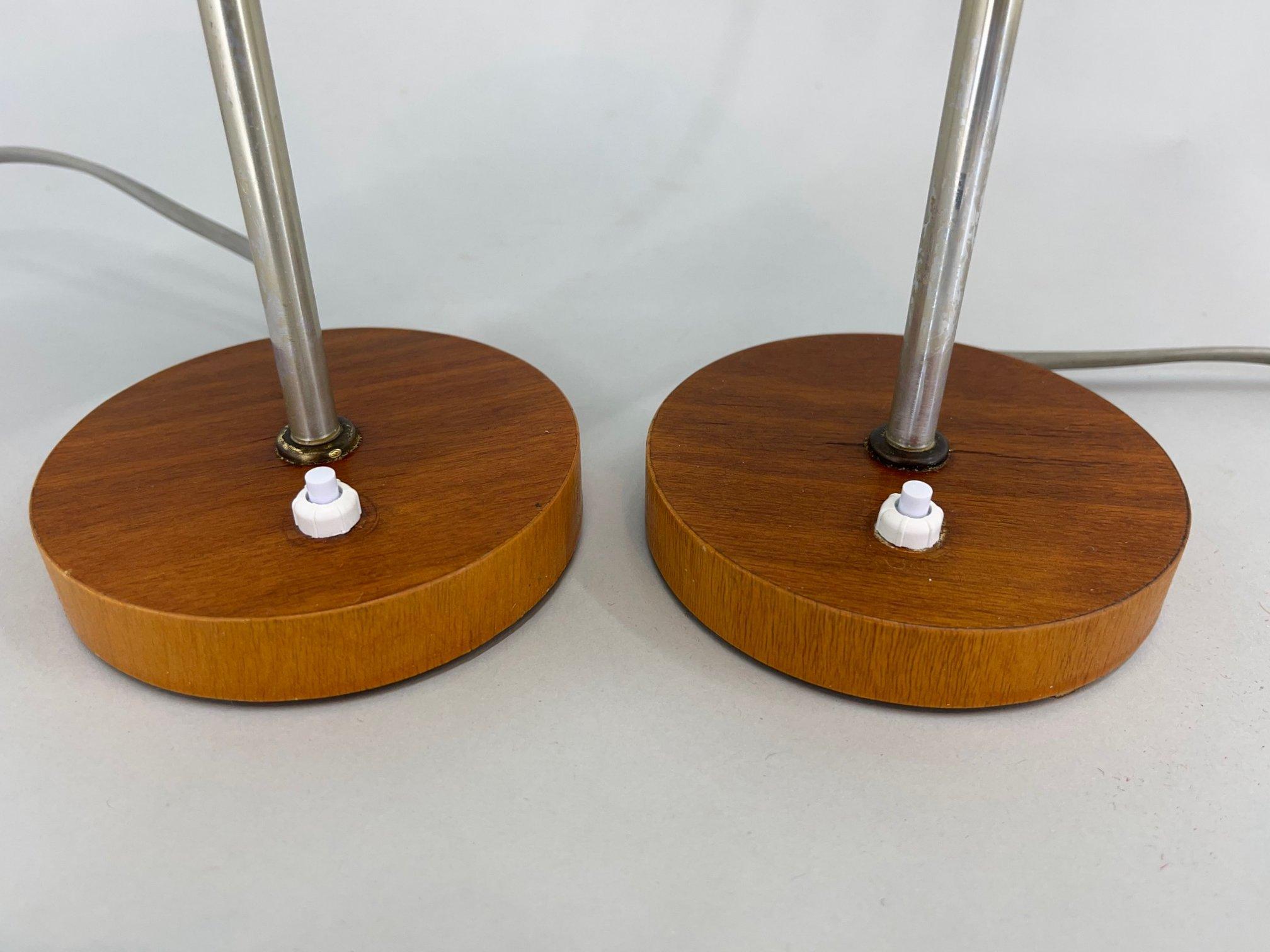 Plastic Pair of Mid-Century Table Lamps, Germany, 1970's For Sale