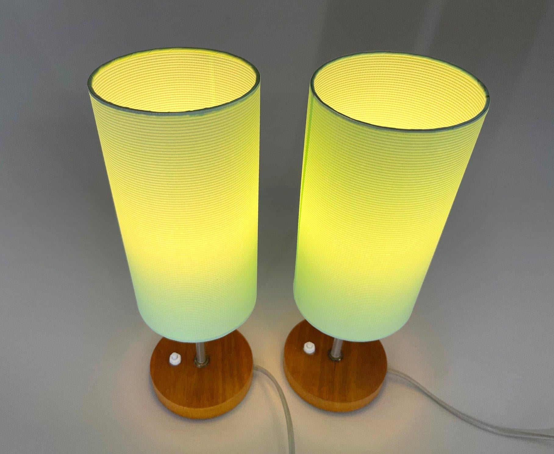 Pair of Mid-Century Table Lamps, Germany, 1970's For Sale 2