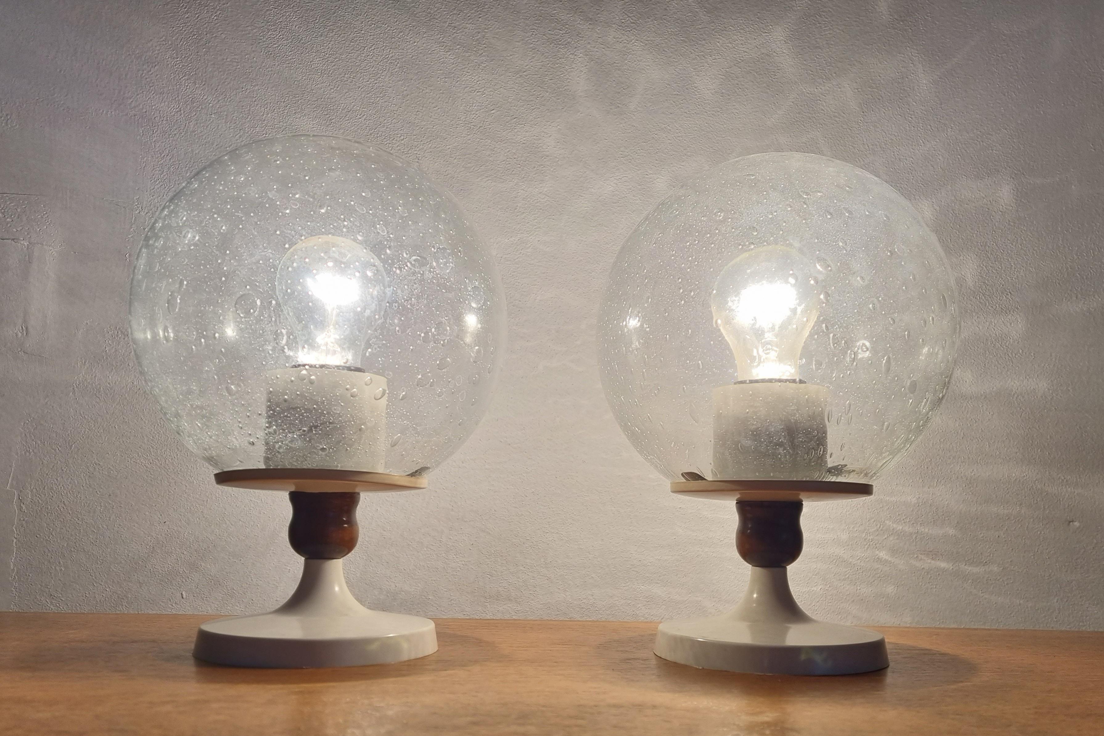 Ein Paar Tischlampen aus der Mitte des Jahrhunderts, Deutschland, 1970er Jahre im Angebot 3