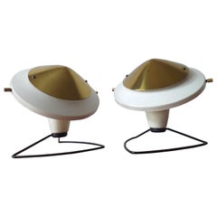 Pair of Midcentury Table Lamps Mushrooms, 1960s