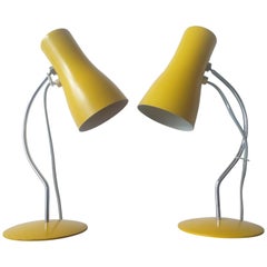Pair of Midcentury Table Lamps Napako Designed by Josef Hurka, 1970s