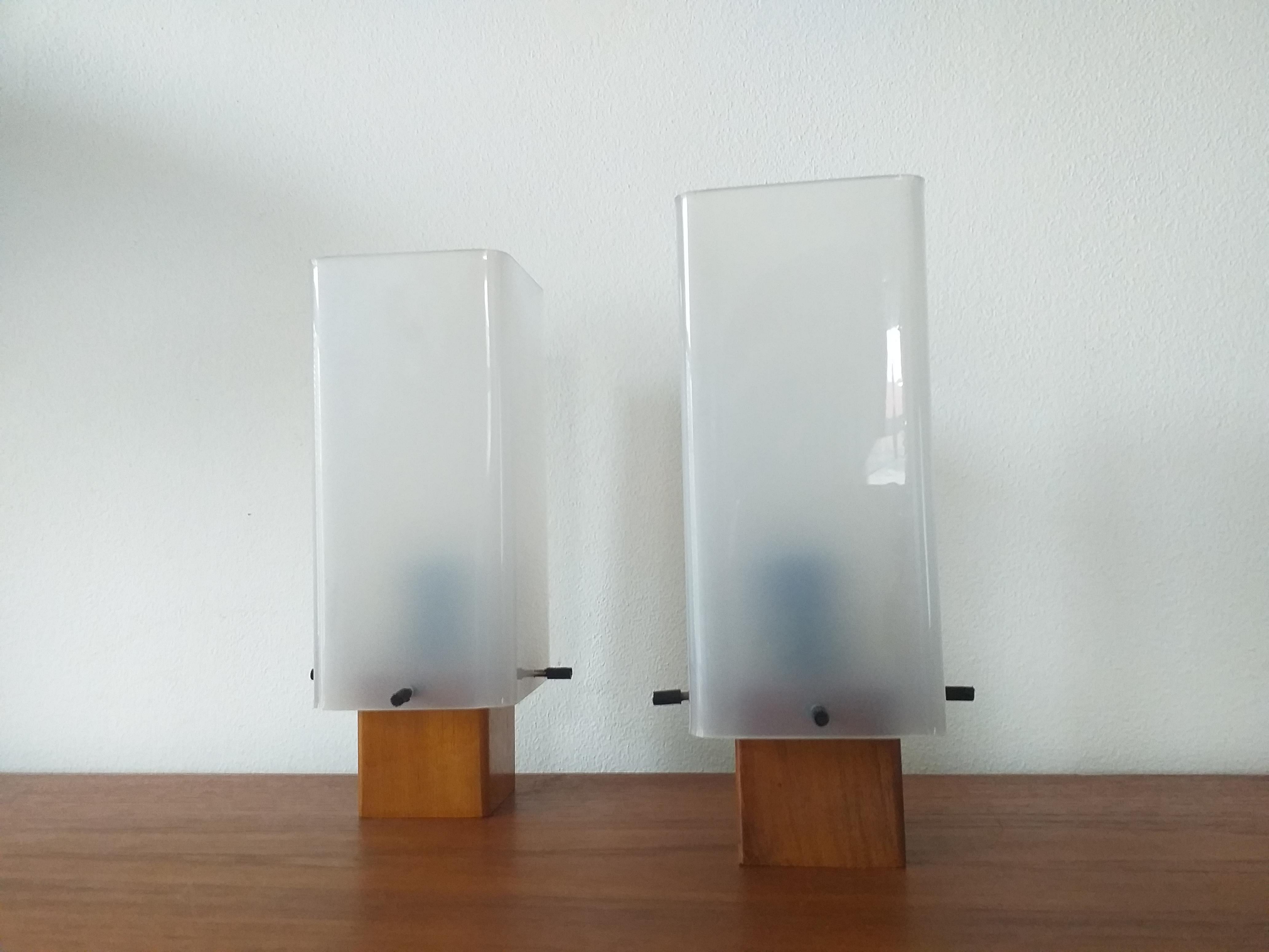 Pair of Midcentury Table Lamps Pokrok Zilina, 1960s 1