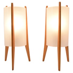 Pair of Mid-Century Table Lamps, Rockets, Pokrok Zilina, 1970
s Pair of Mid-Century Table Lamps, Rockets, Pokrok Zilina, 1970
s