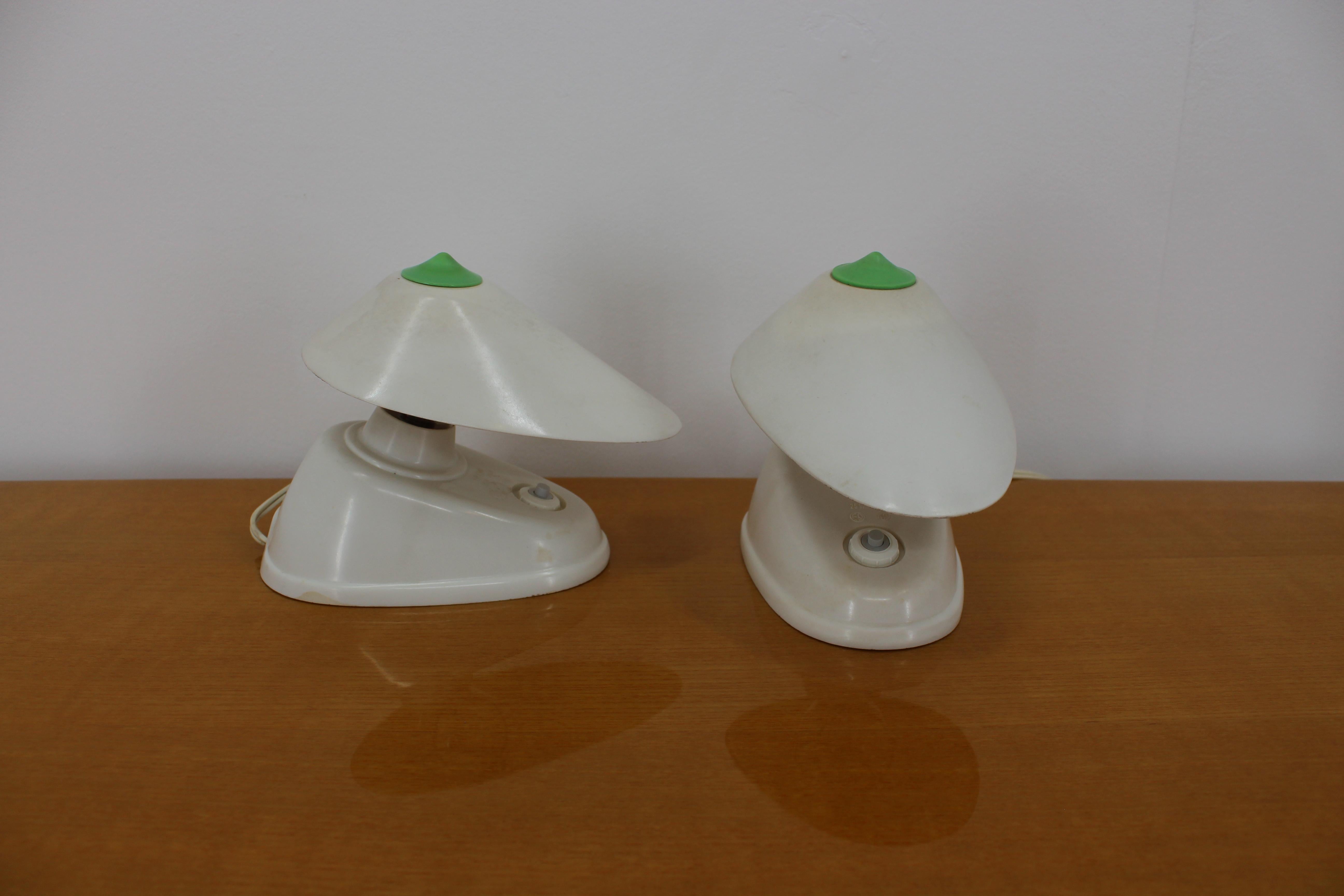 Mid-Century Modern Pair of Midcentury Table or Wall Lamps, 1960s For Sale