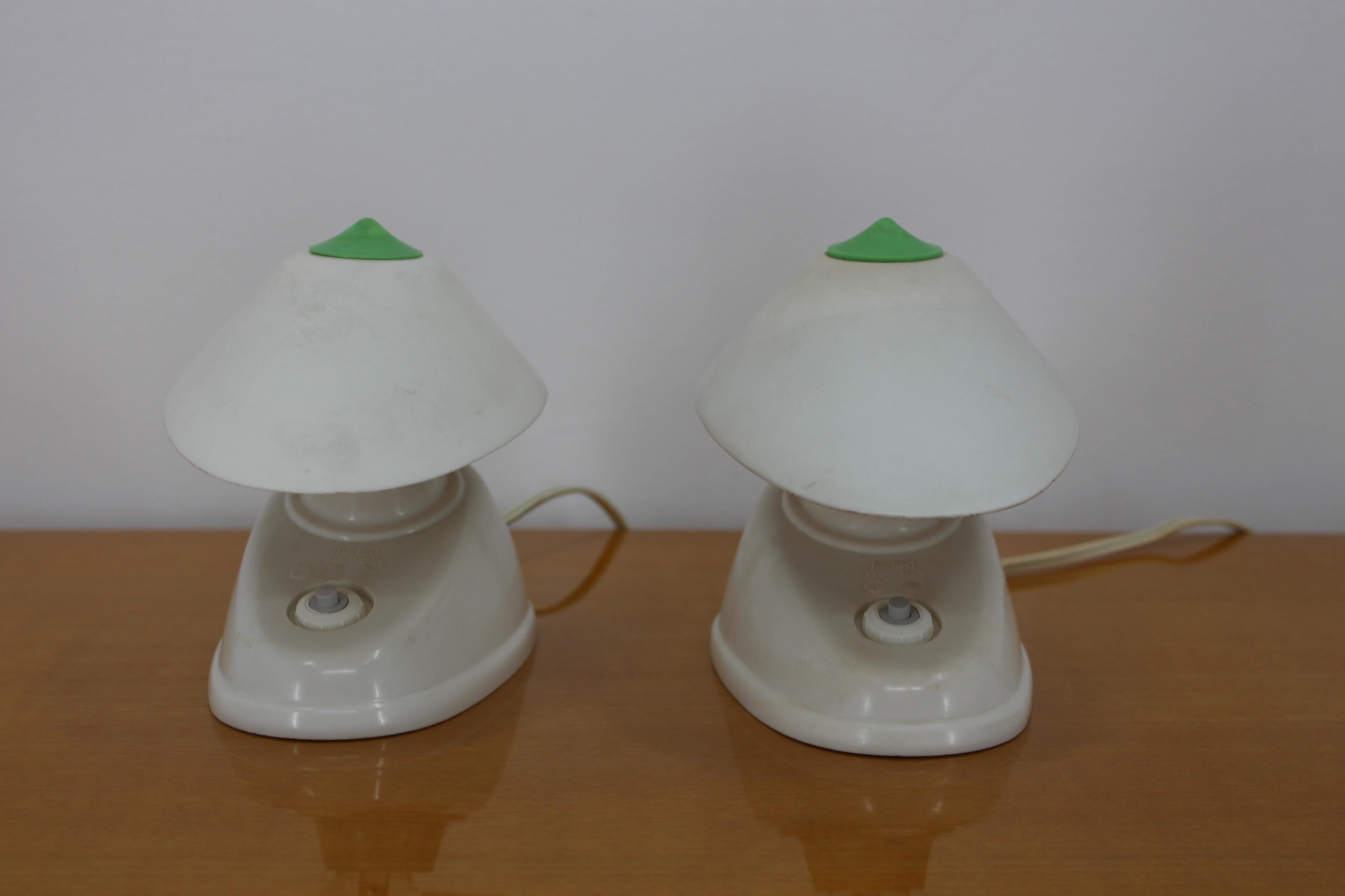 Mid-20th Century Pair of Midcentury Table or Wall Lamps, 1960s For Sale