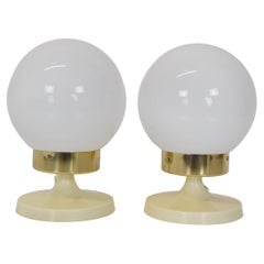 Vintage Pair of mid-century Table or Wall Lamps by Instala Děčín, 1970's. 