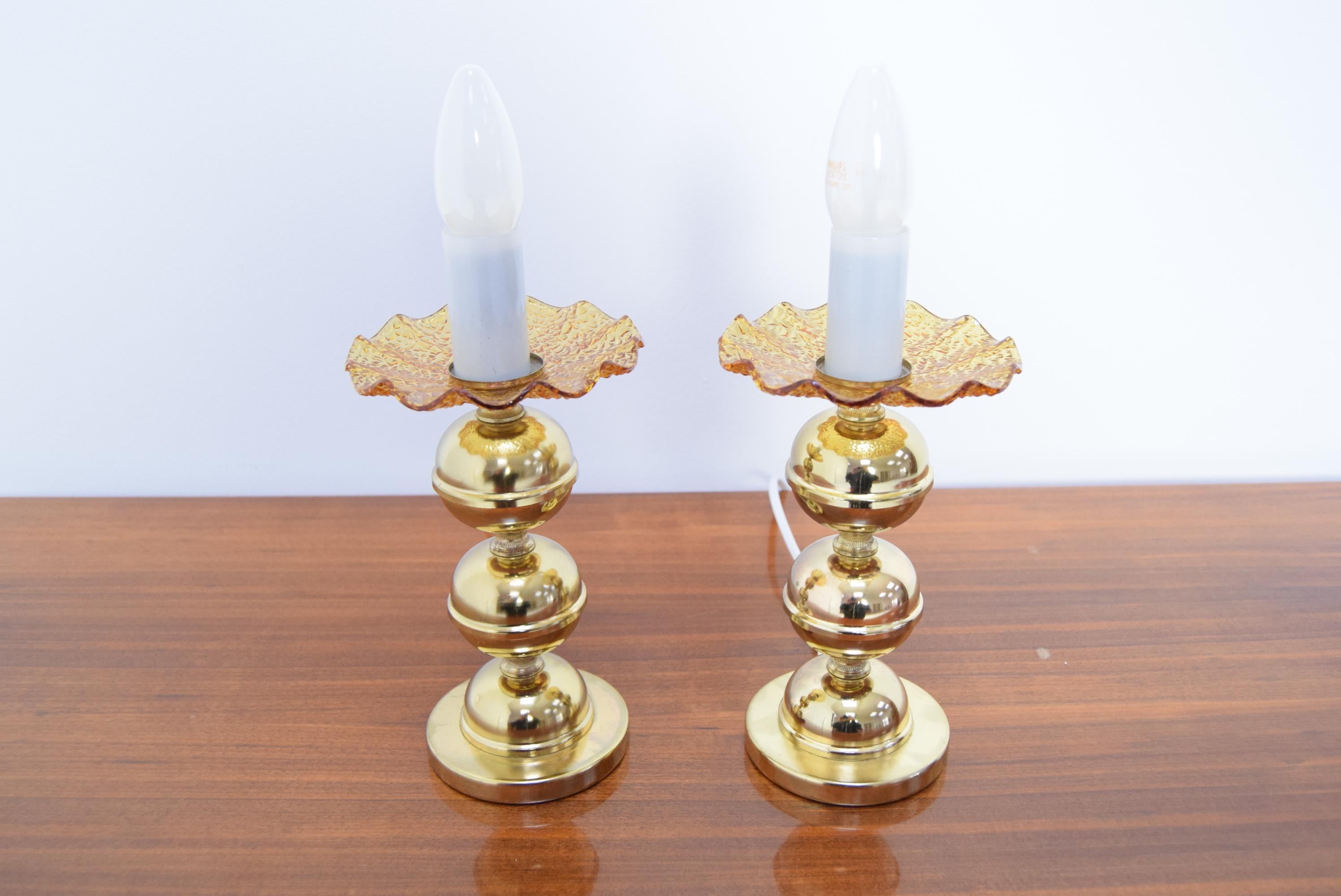 Mid-20th Century Pair of Mid-Century Table or Wall Lamps, by Kamenicky Senov, 1960’s For Sale