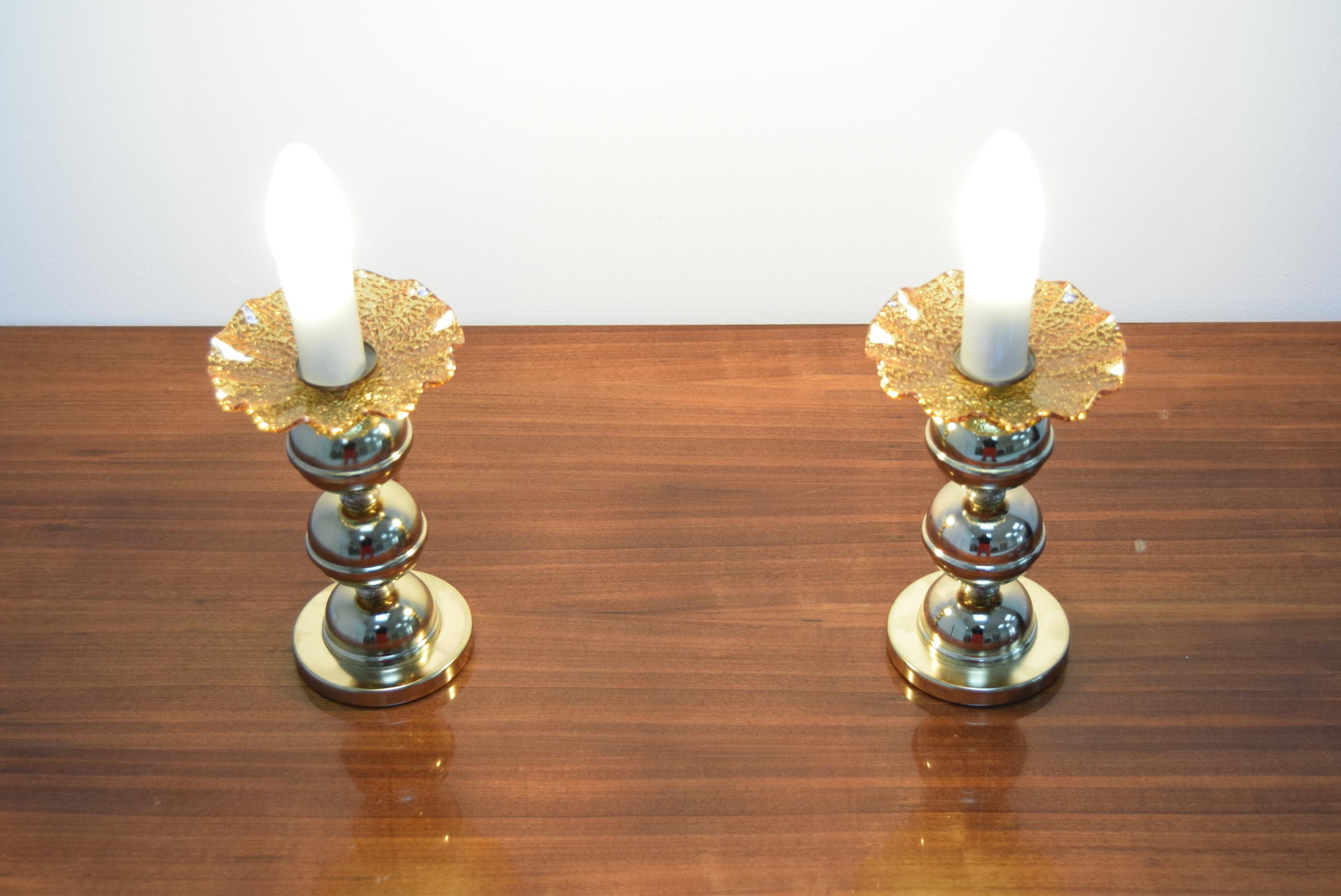 Pair of Mid-Century Table or Wall Lamps, by Kamenicky Senov, 1960’s For Sale 1