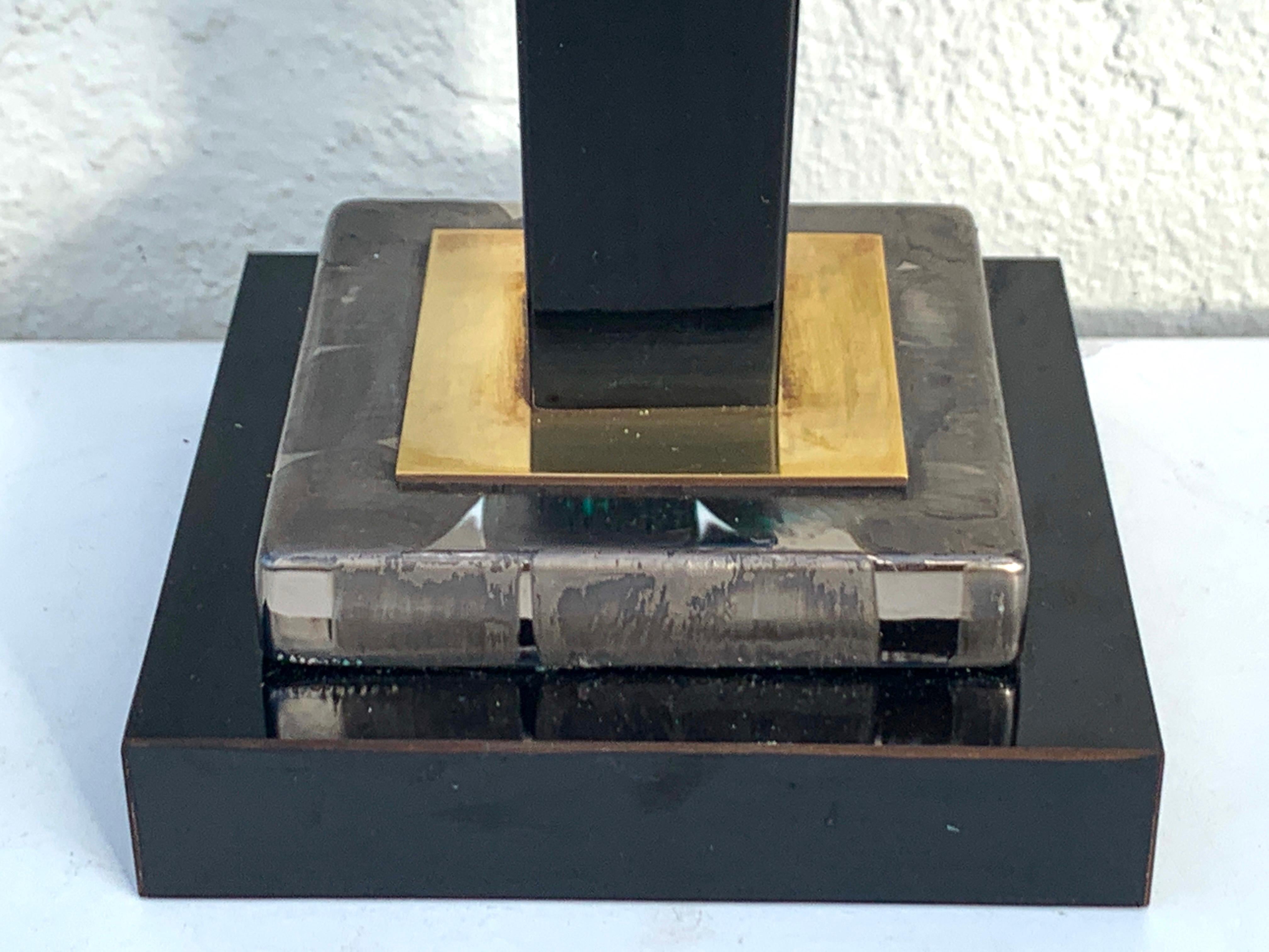 Pair of Midcentury Table Torchiere Lamps, Attributed to Mangani For Sale 3