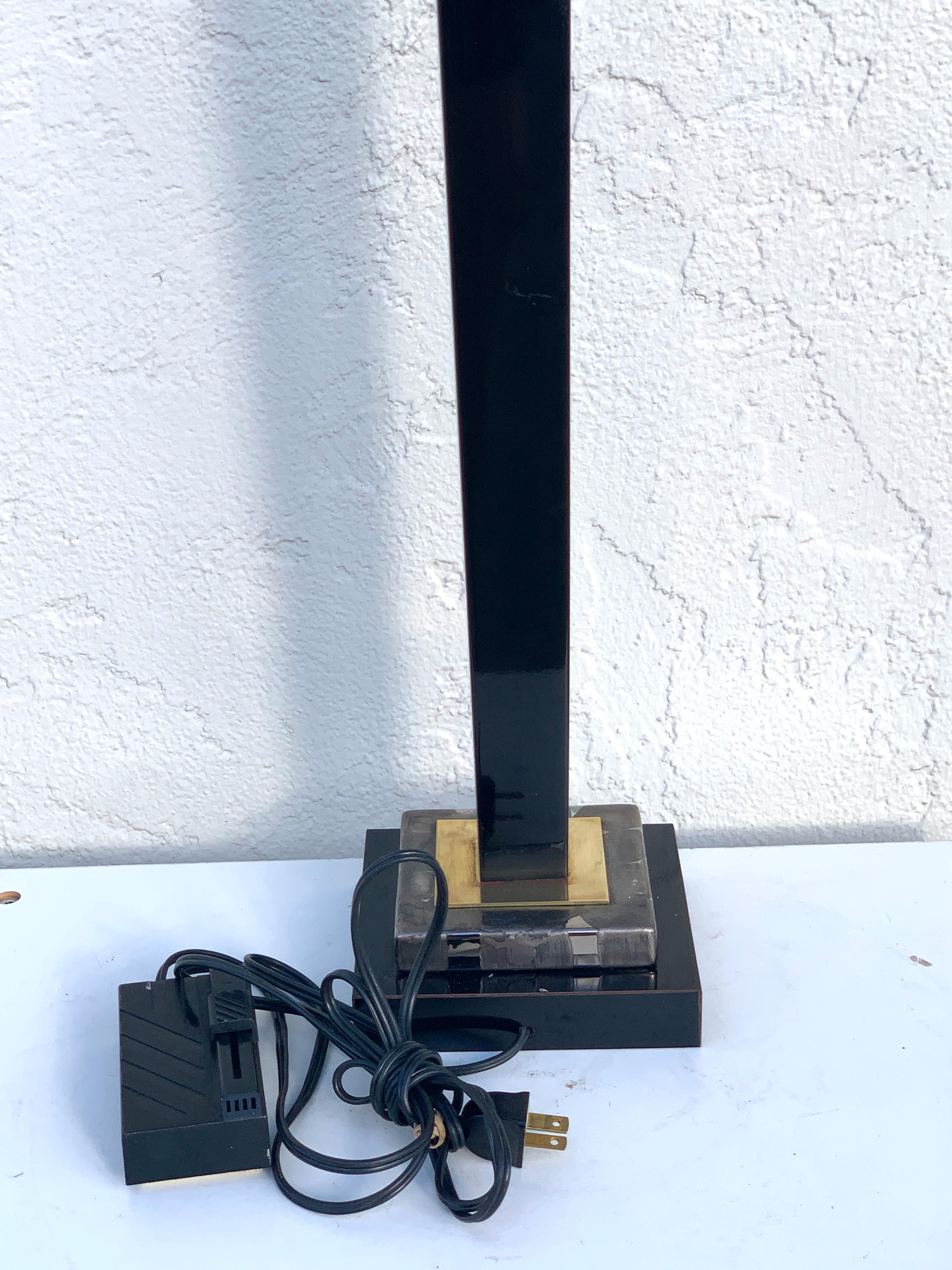 Pair of Midcentury Table Torchiere Lamps, Attributed to Mangani For Sale 1