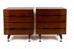 Coppia di cassapanche in teak del 1960 di Giuseppe Brusadelli, metà del secolo scorso