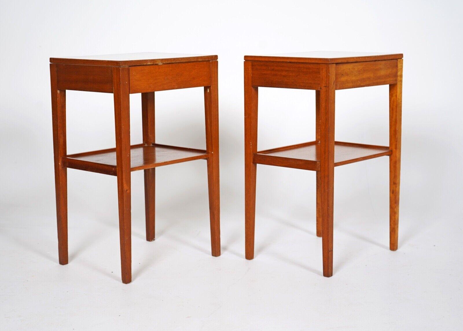 Mid-Century Modern Pair of Midcentury Teak Remploy Bedside Tables