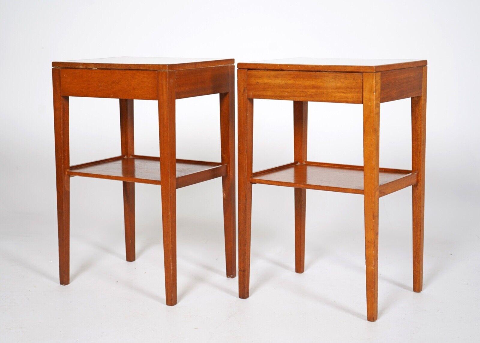 Pair of Midcentury Teak Remploy Bedside Tables In Good Condition In Dorchester, GB
