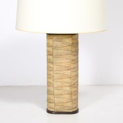 Pair of Mid-Century Tessellated Lizard & Bronze Table Lamps by Karl Springer