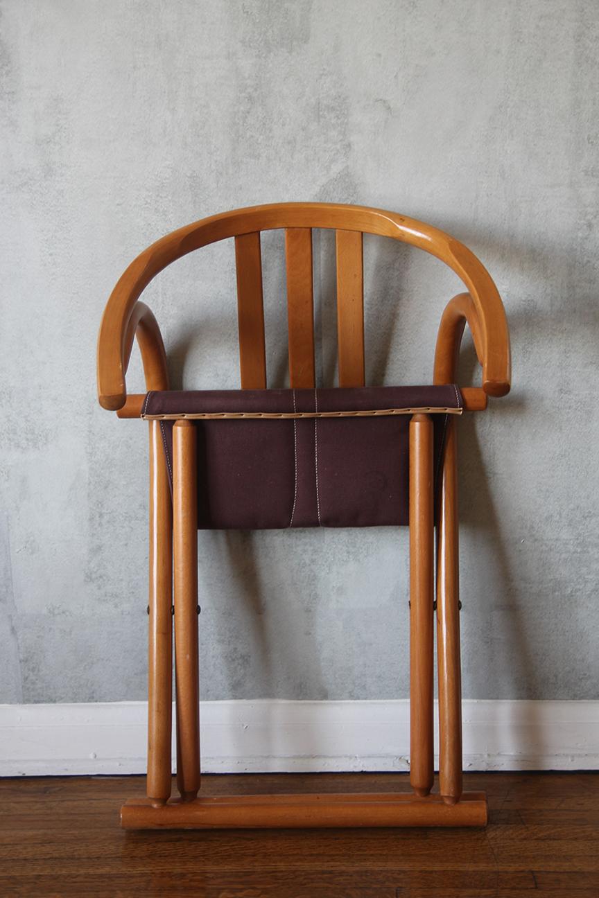 Coppia di sedie pieghevoli in stile Thonet della metà del secolo scorso in legno bentonico in vendita 5