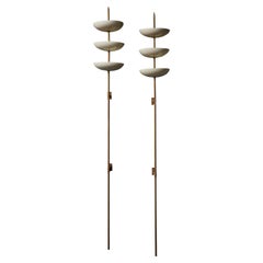 Pair of Mid-Century Torcheres Wall Sconces