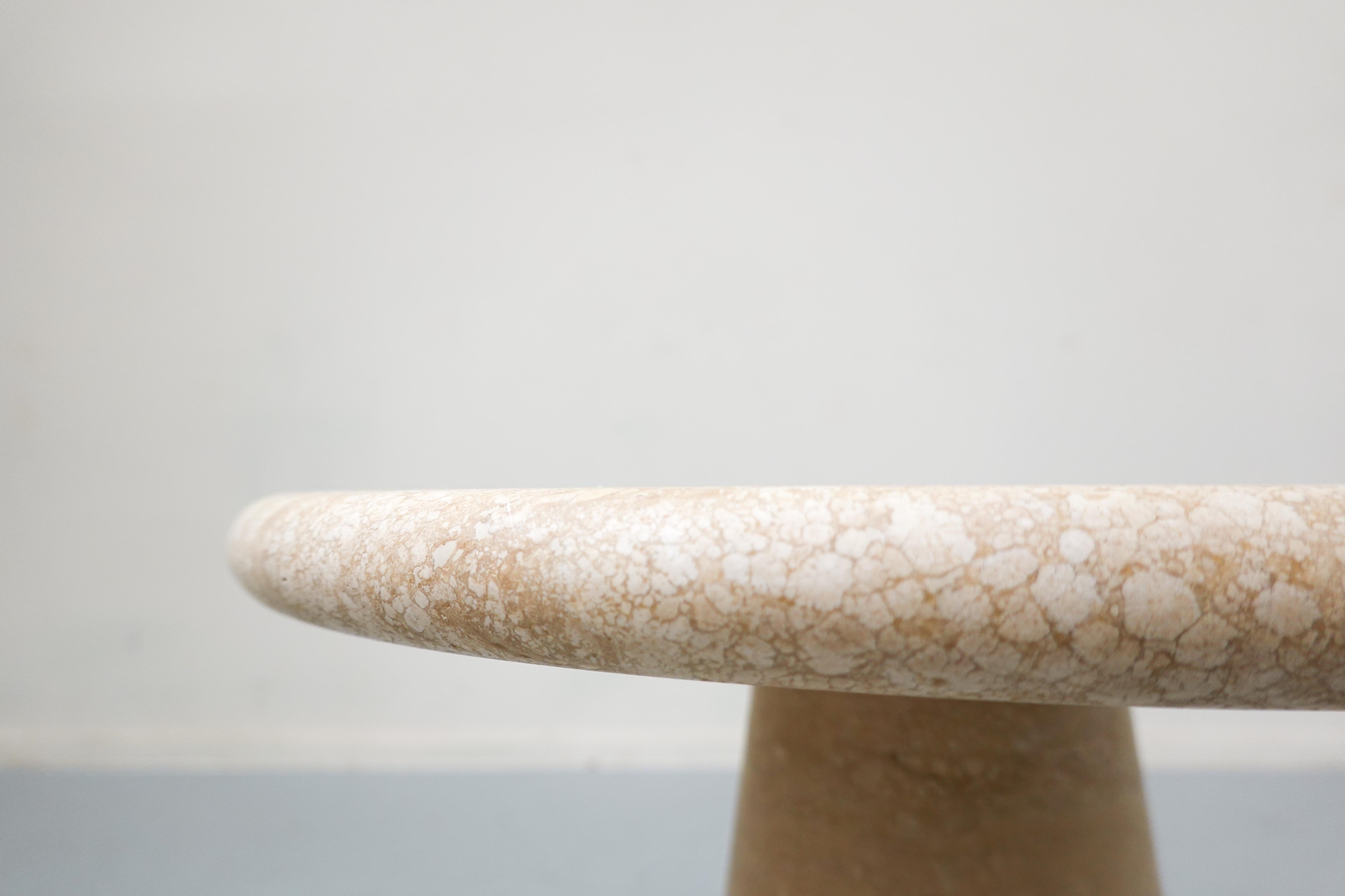 Pair of  Contemporary Italian Travertine Side Tables 7