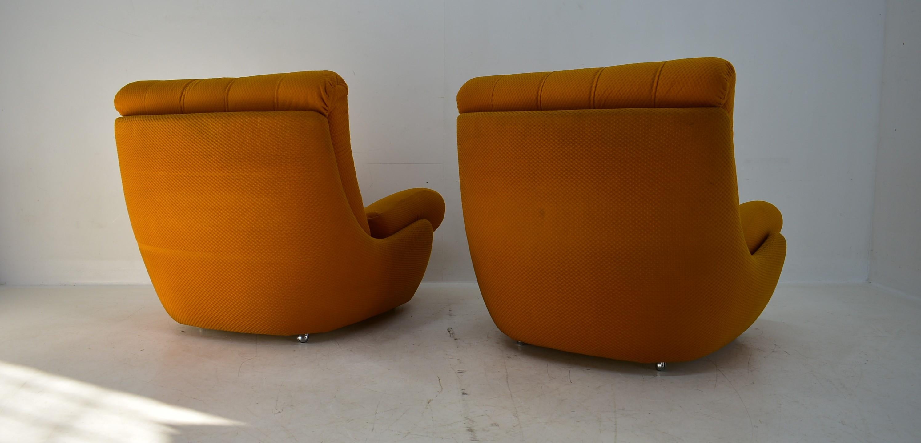 Pair of Mid Century Vintage Atlantis Armchairs, 1960s For Sale 7