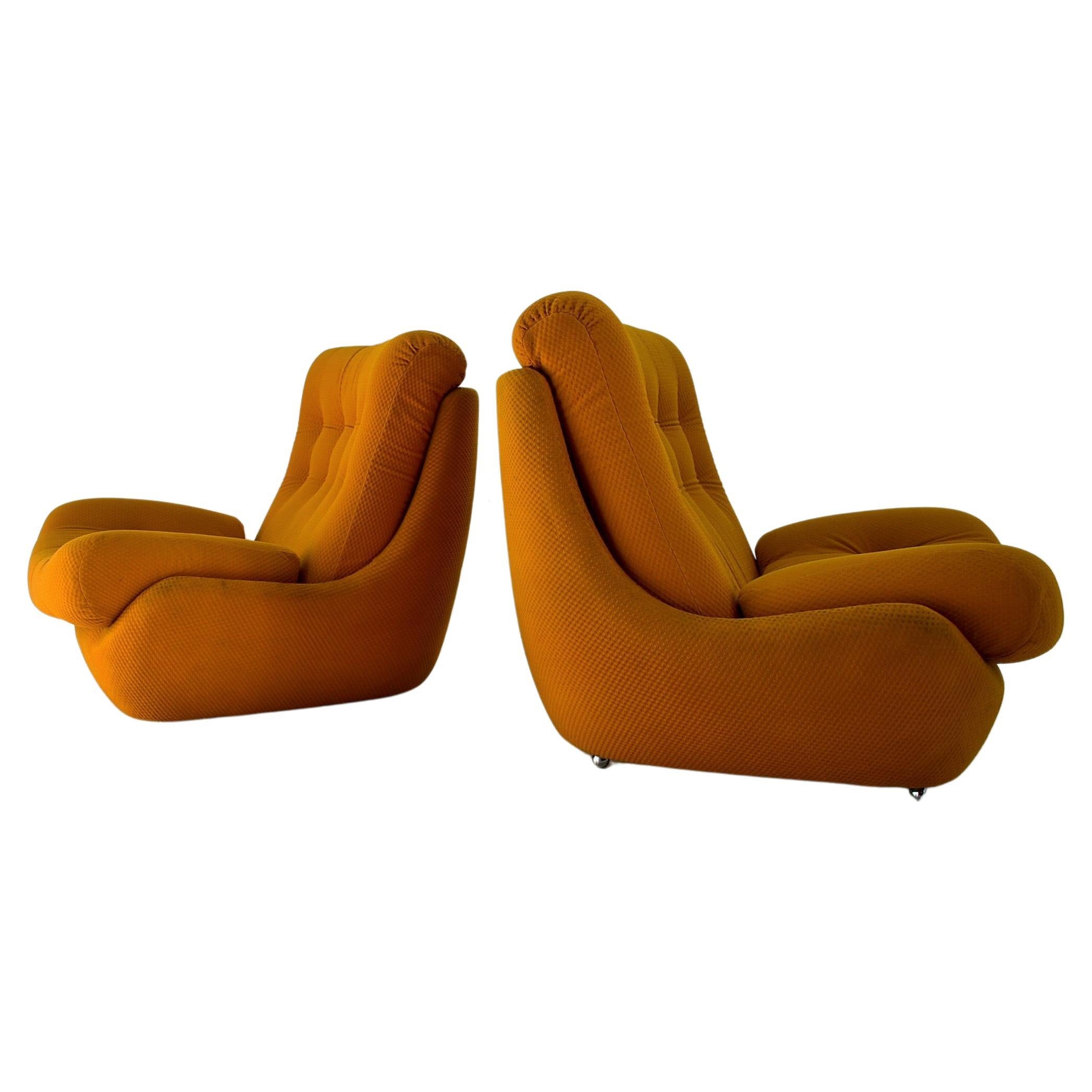 Pair of Mid Century Vintage Atlantis Armchairs, 1960s For Sale