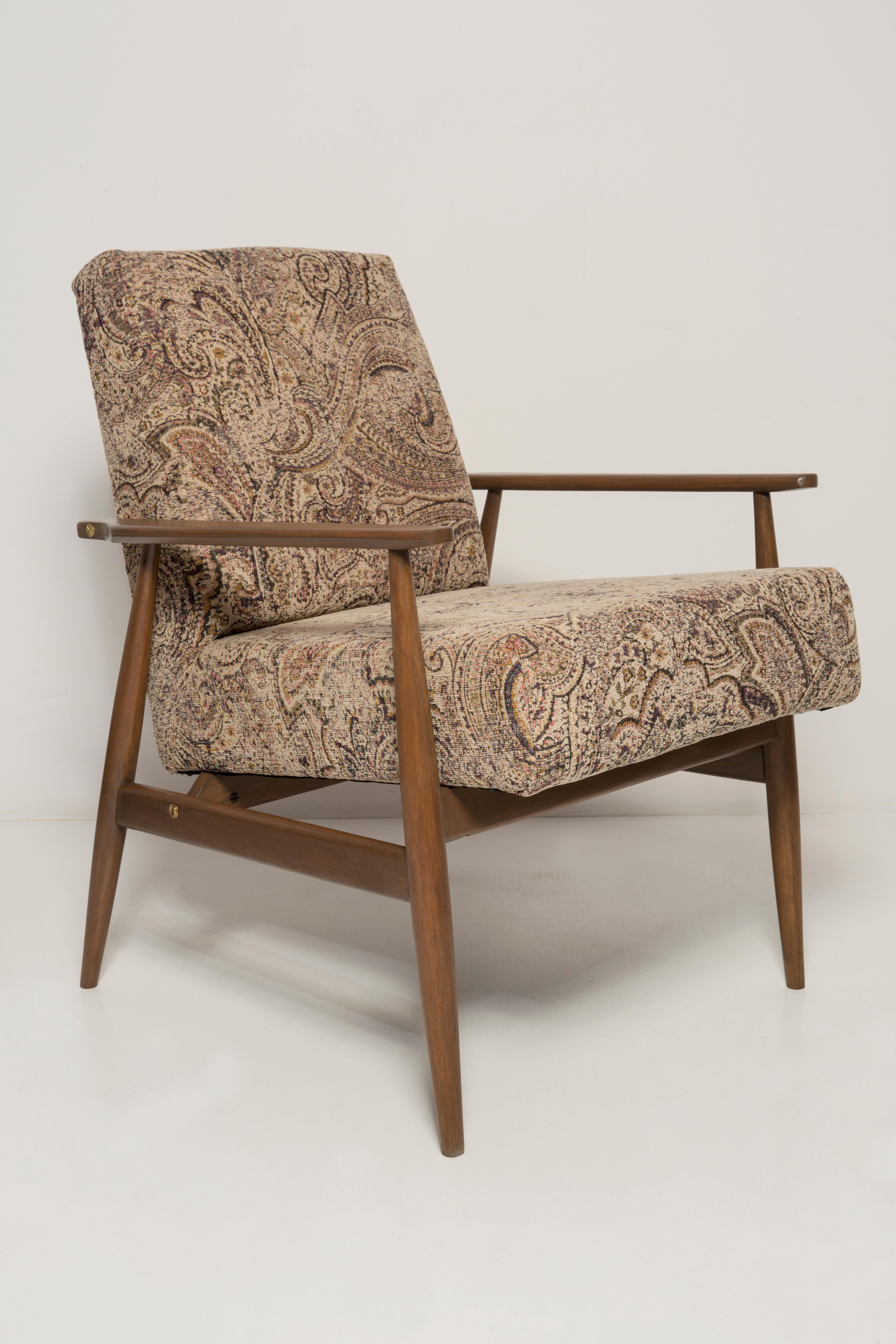 Paar beige Samt- Dante-Sessel aus der Mitte des Jahrhunderts, H. Lis, 1960er Jahre im Angebot 4