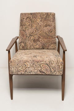 Paire de fauteuils Dante en velours beige, H. Lis, années 1960