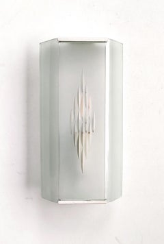 Pair of Mid Century Vintage Wall Lights Flush Mounts Sconces, 1950s