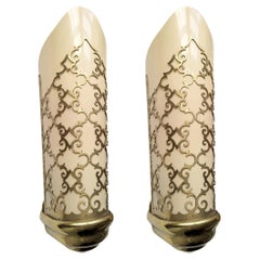 Pair of Mid Century Vintage Wall Lights Sconces, Italy, 1940s
