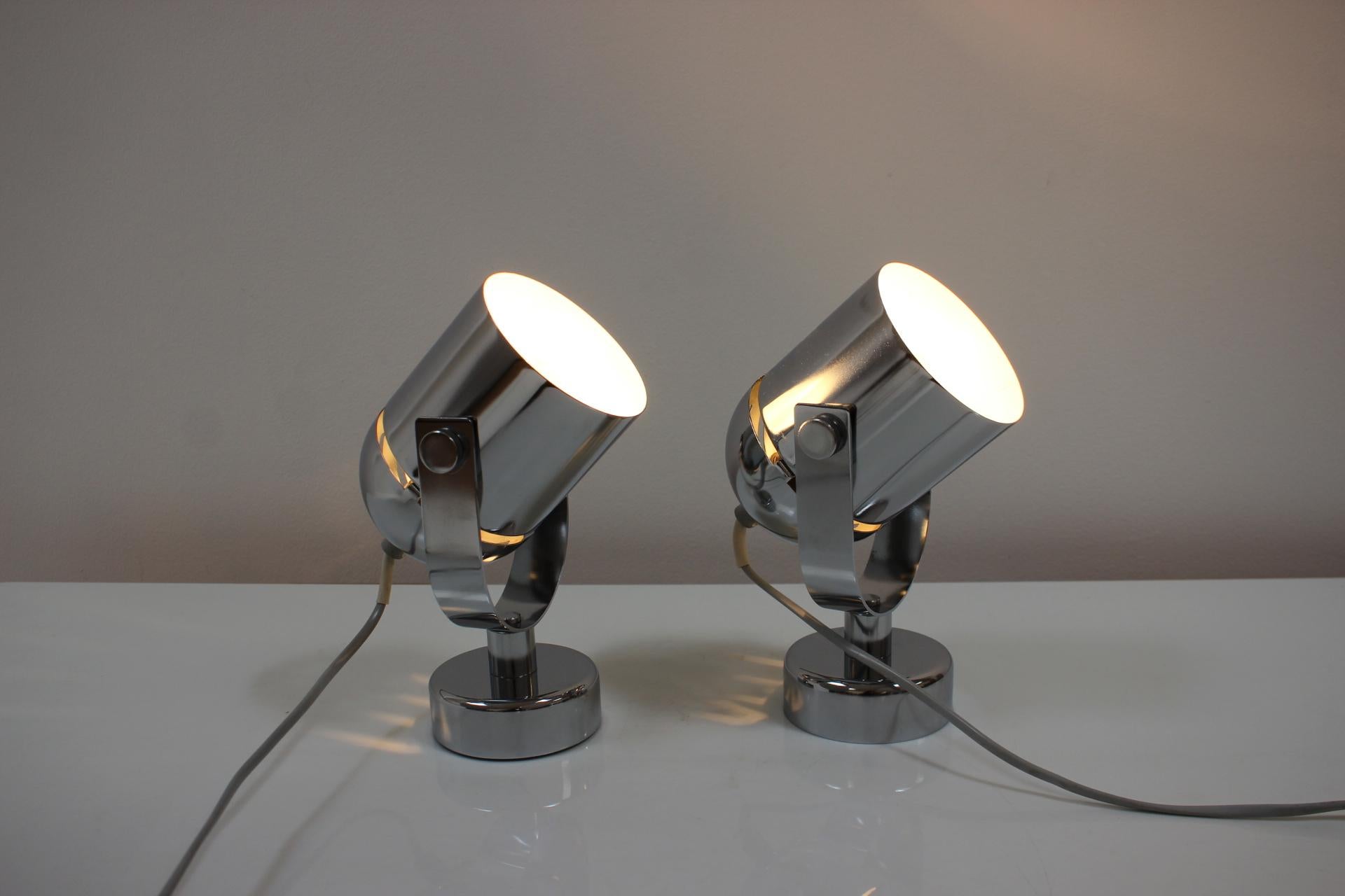 Pair of Mid-Century Wall Lamps/Stanislav Indra, 1970's For Sale 3