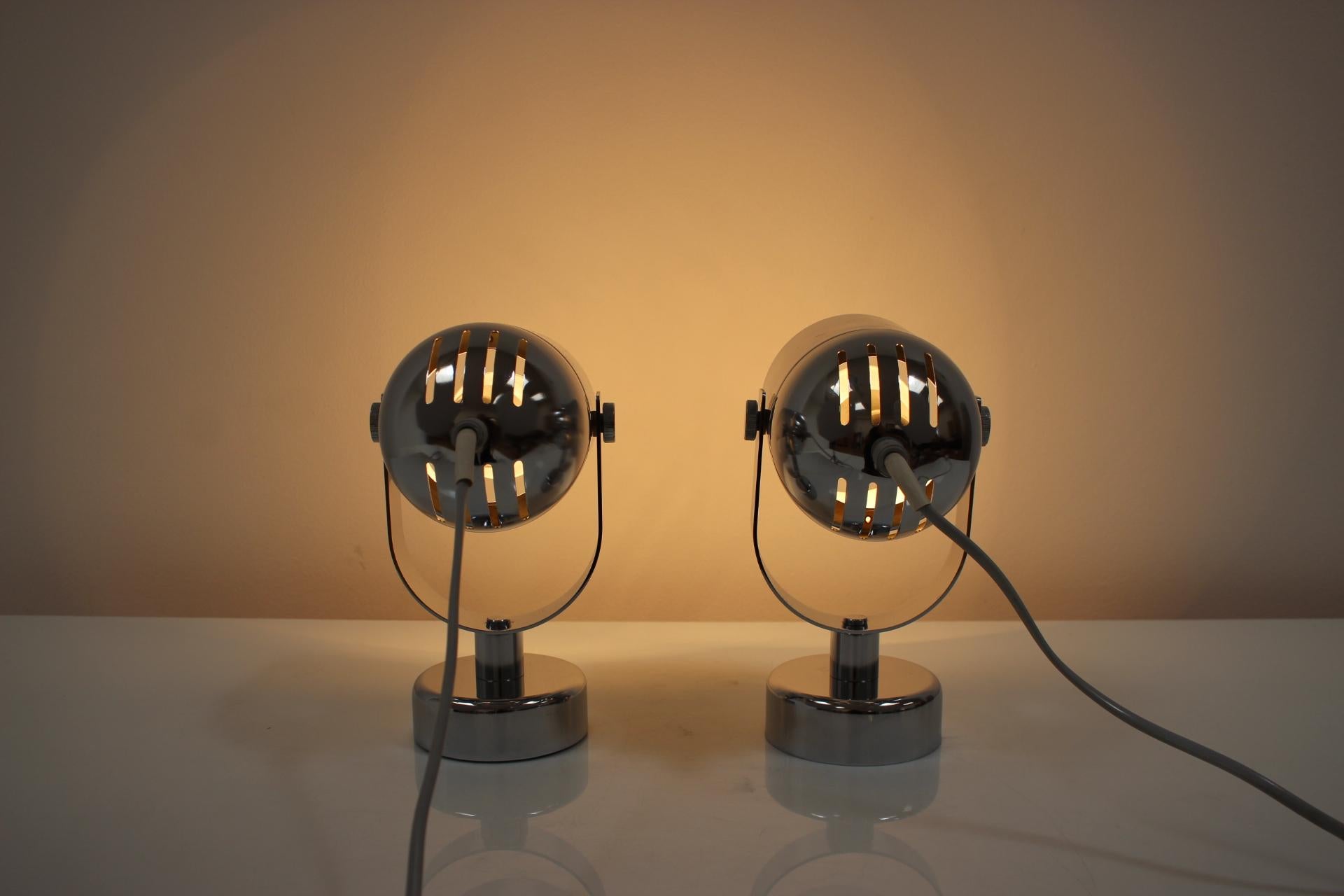 Pair of Mid-Century Wall Lamps/Stanislav Indra, 1970's For Sale 4
