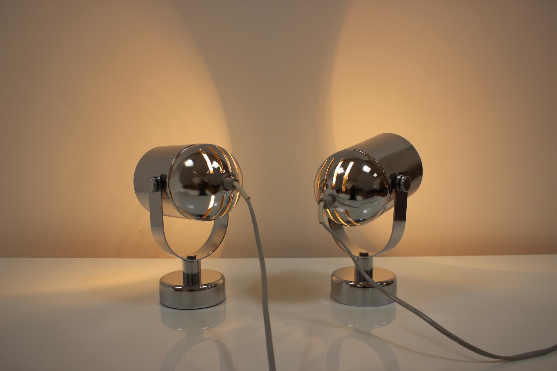 Pair of Mid-Century Wall Lamps/Stanislav Indra, 1970's For Sale 5